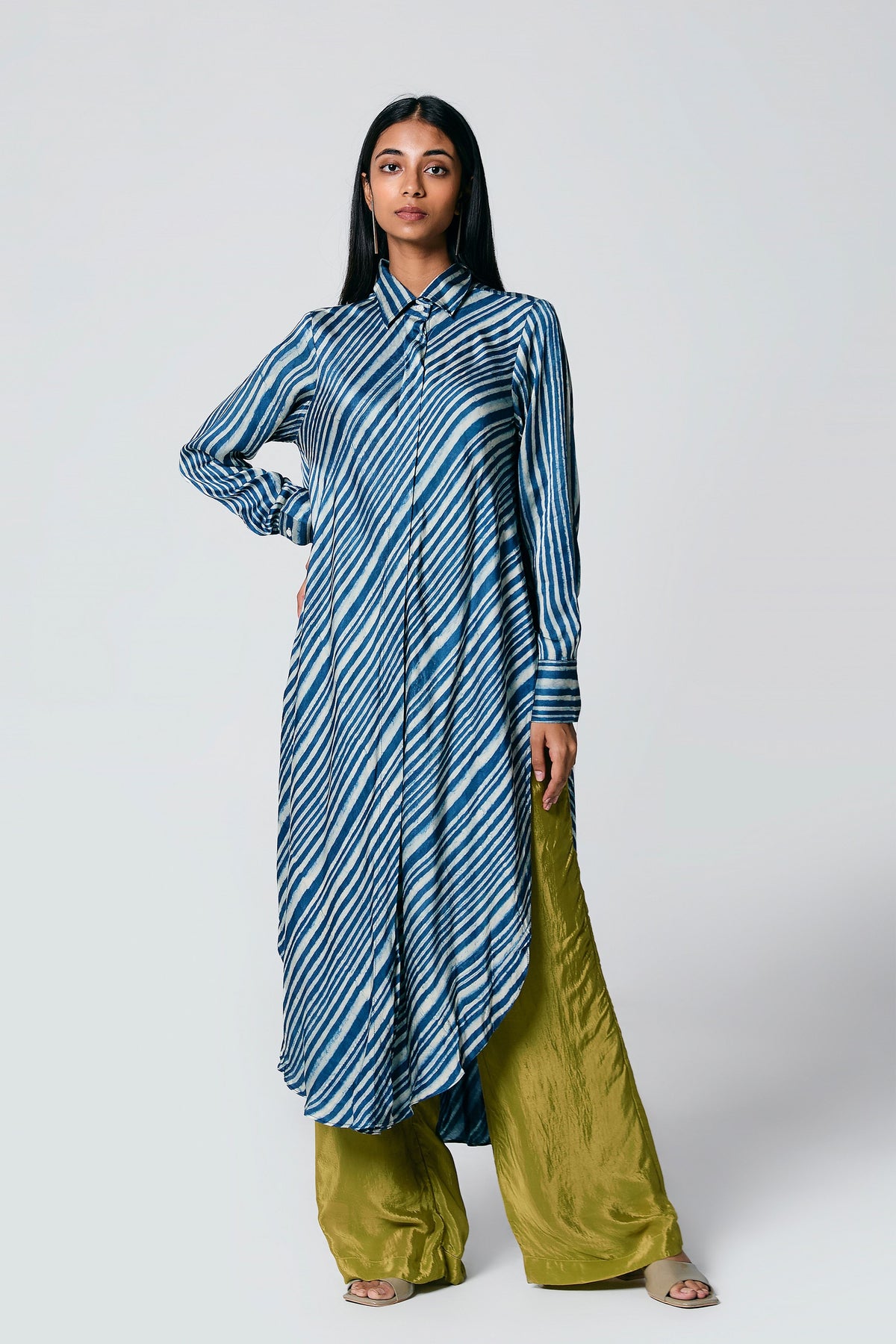 Blue Asymmetrical Co-ord Set