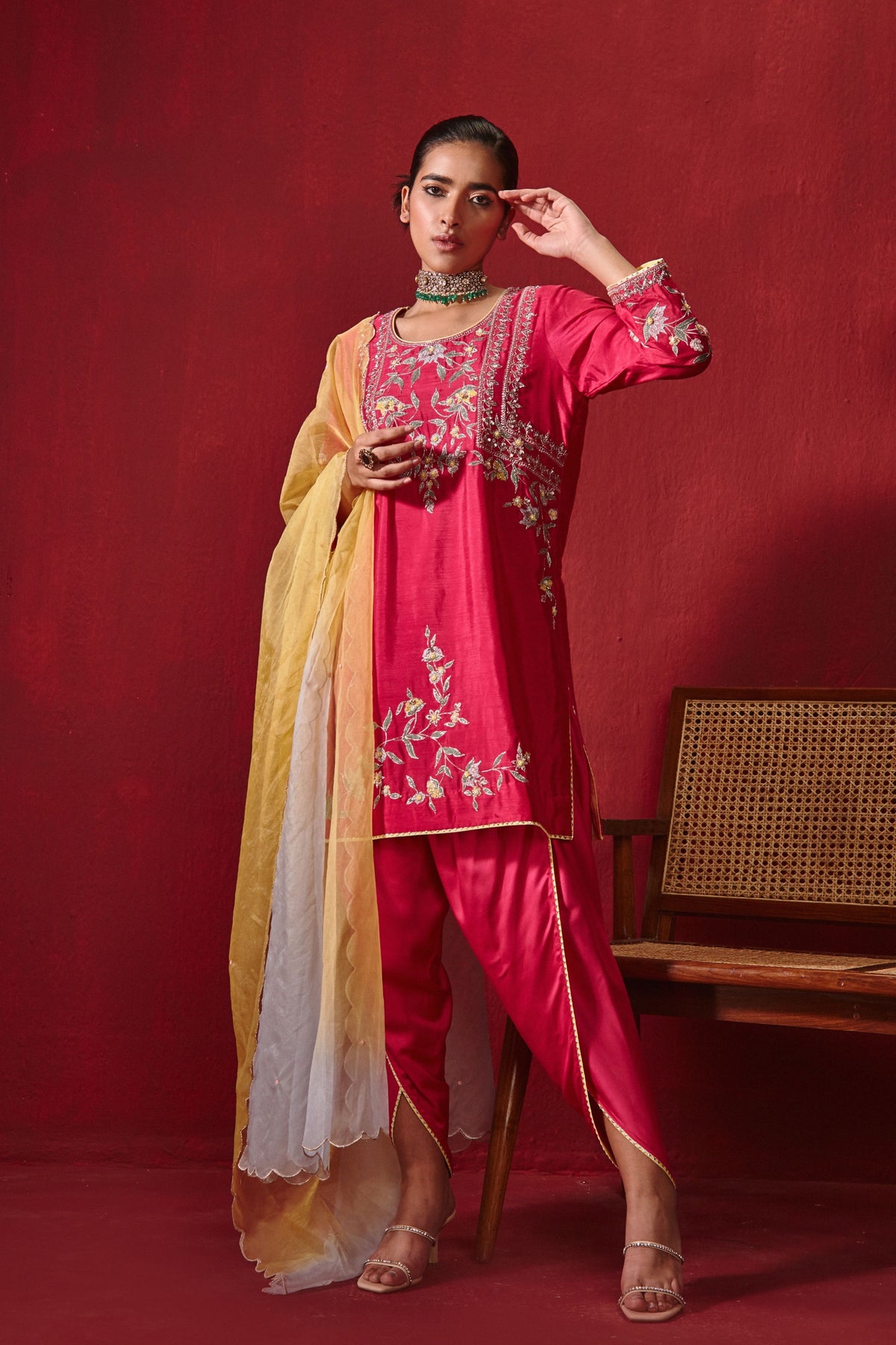 Rani Preet Dhoti Set