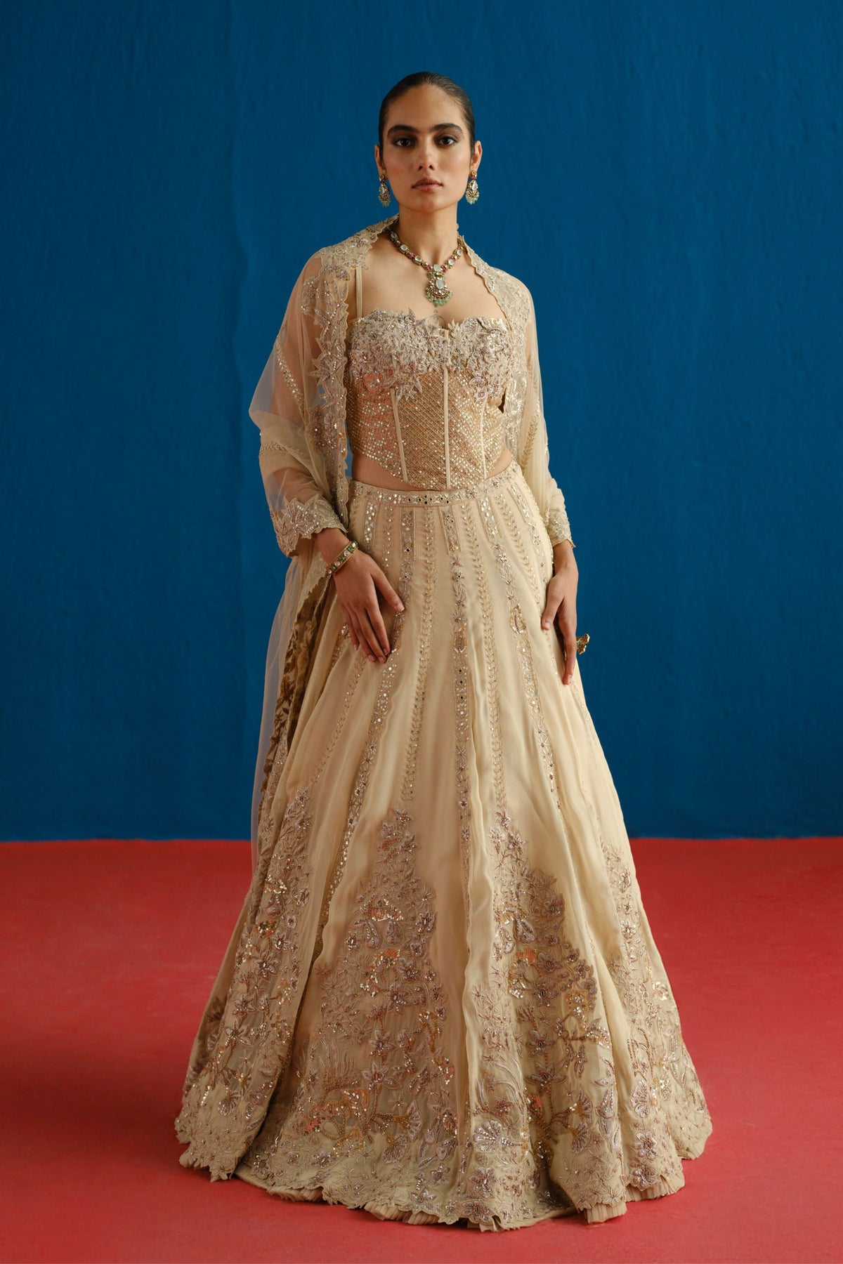 Gold Keya Lehenga Set