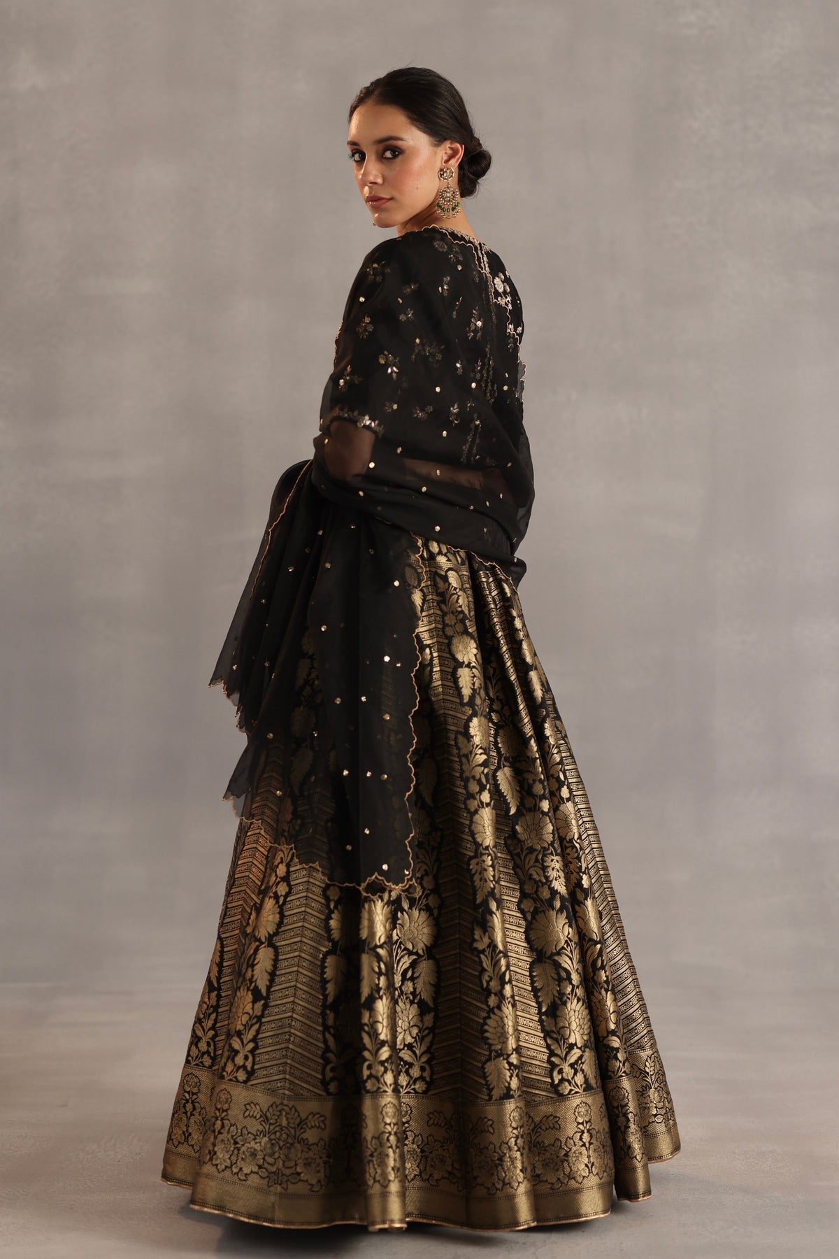 Malhar Black Lehenga