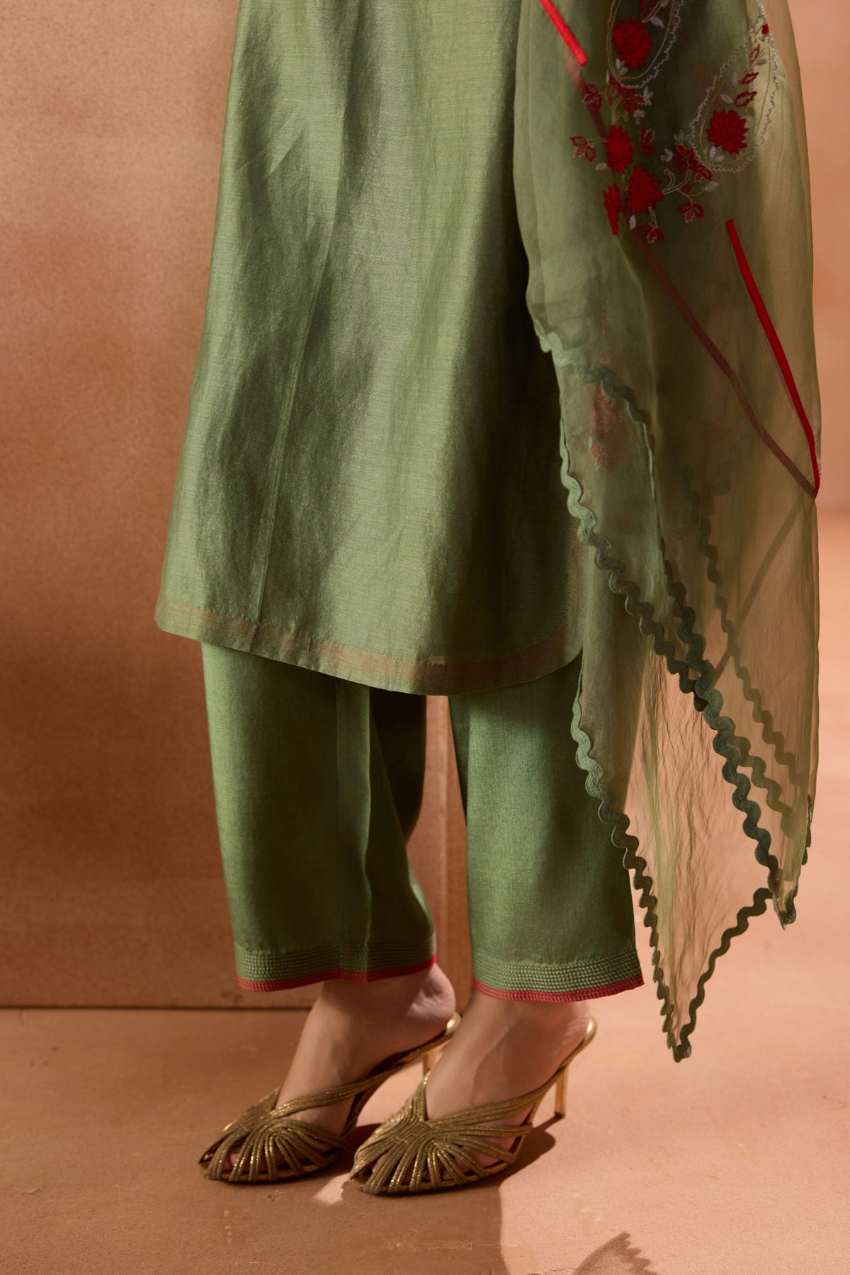 Green Kurta Set