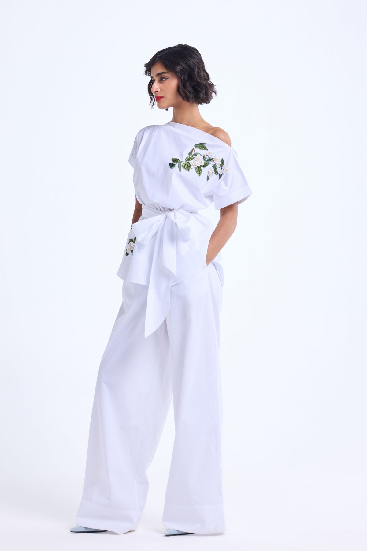 Boat Neck Top With Pants