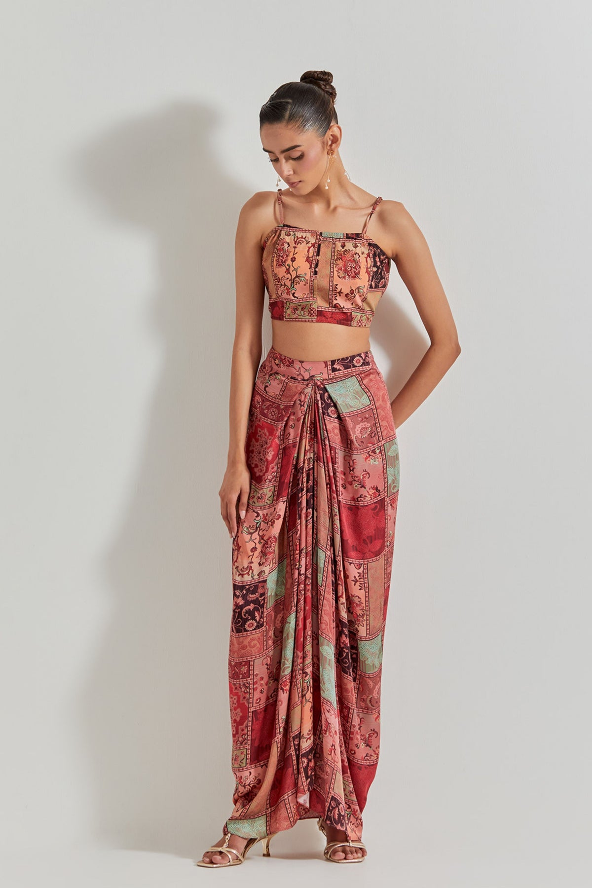 Spicy Glam Cape Set