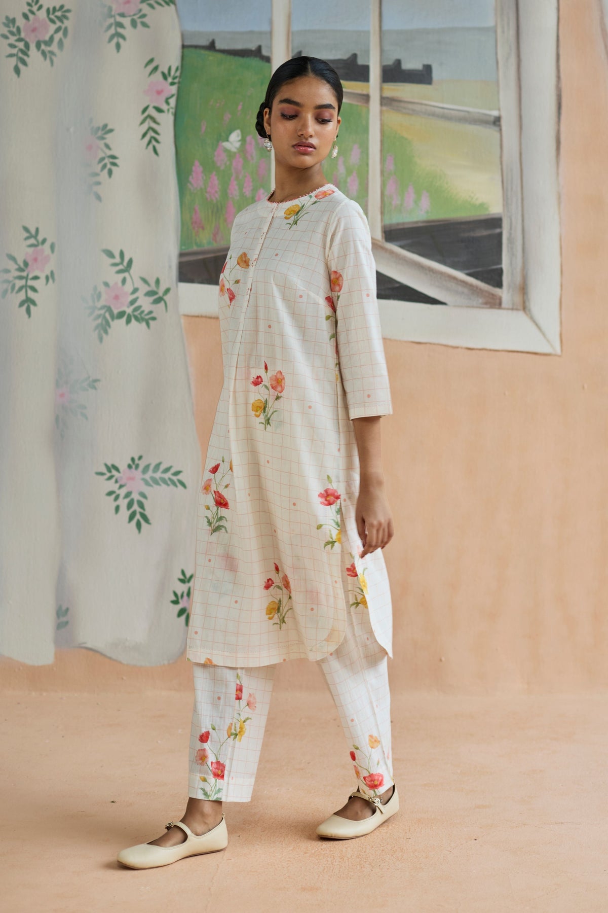 Poppy Long Kurta Set