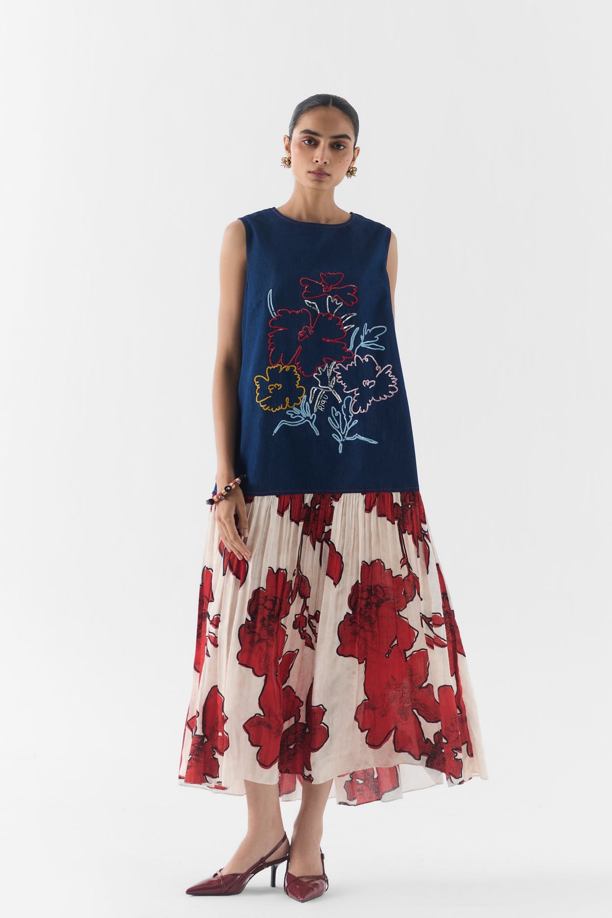 Rosalie Denim A-Line Dress