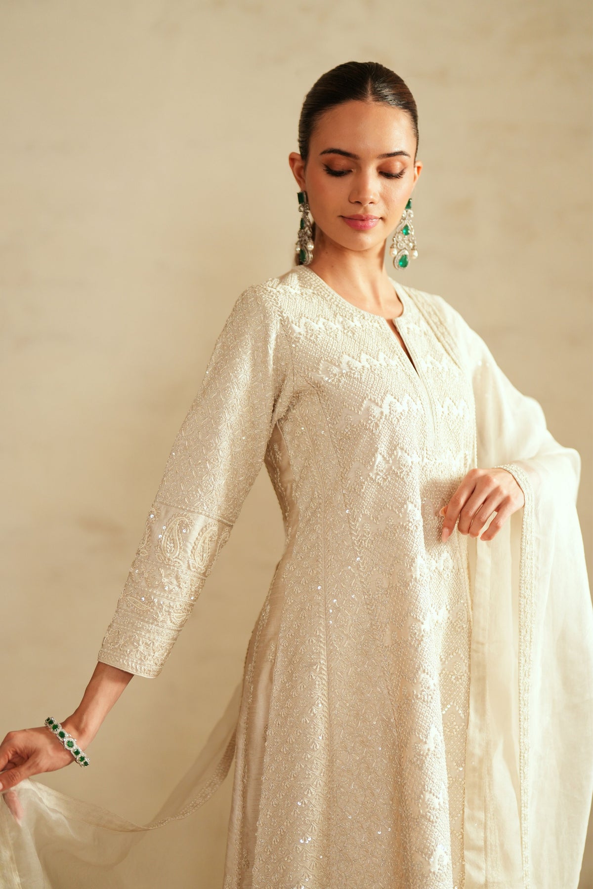 Ivory Salwar Set