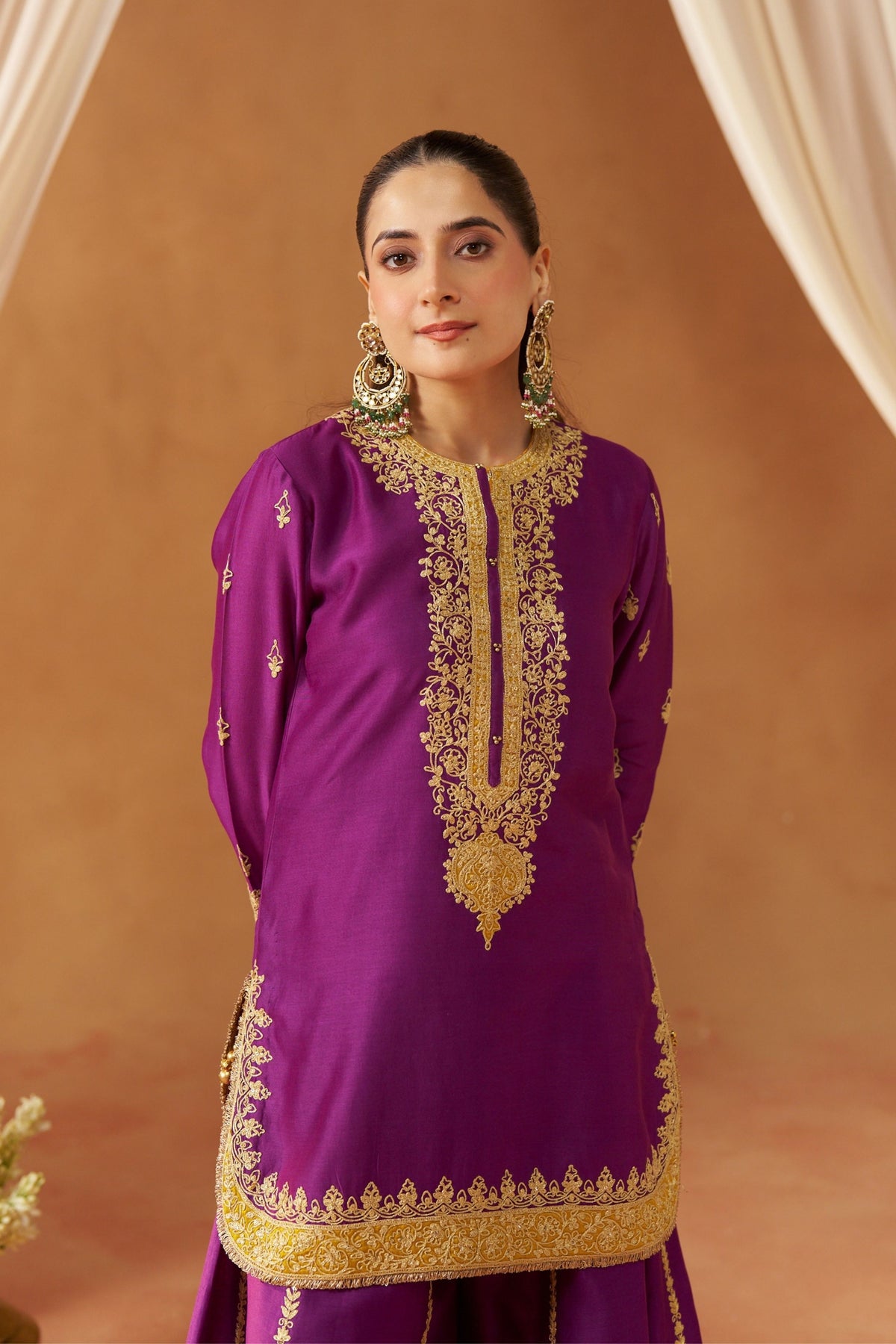 Fadiya Deep Purple Sharara Set