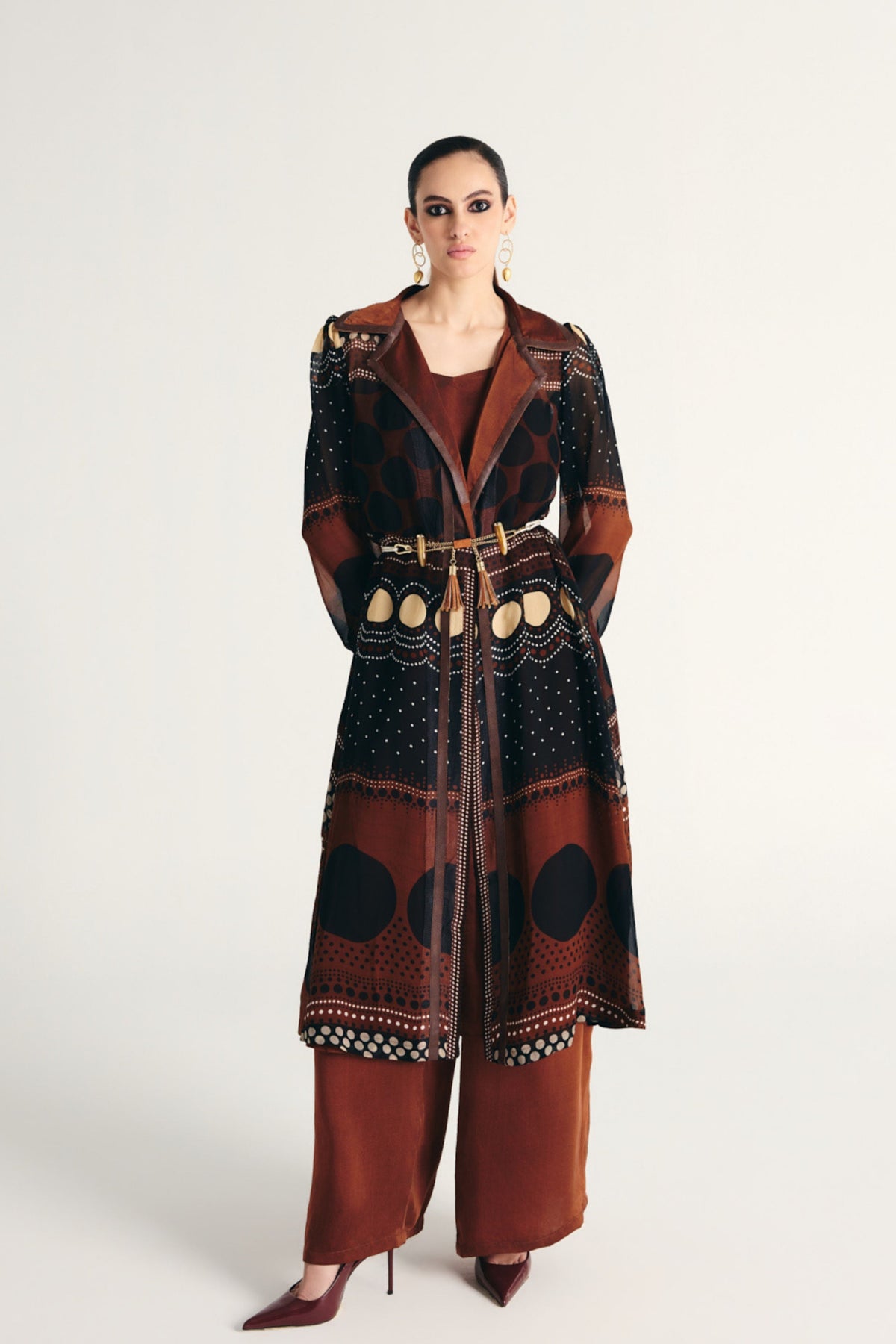 Ruwaida Trench Coat Set