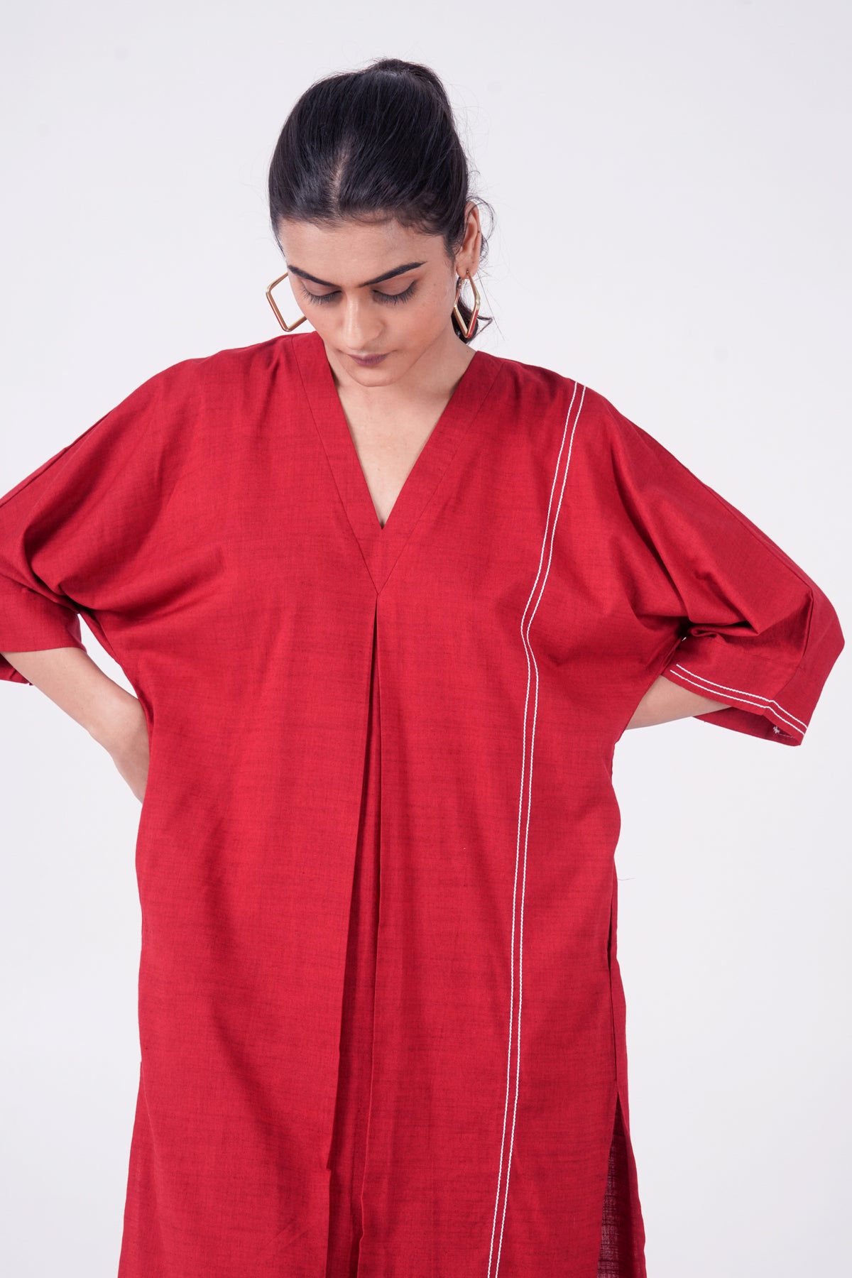 Ease Red Tunic Set