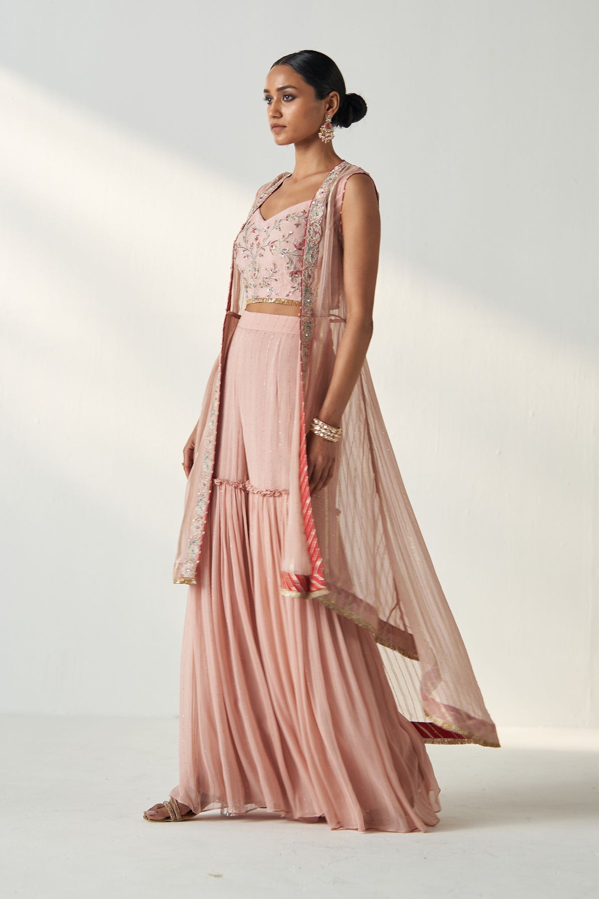 Prisha Blush Pink Gharara Set