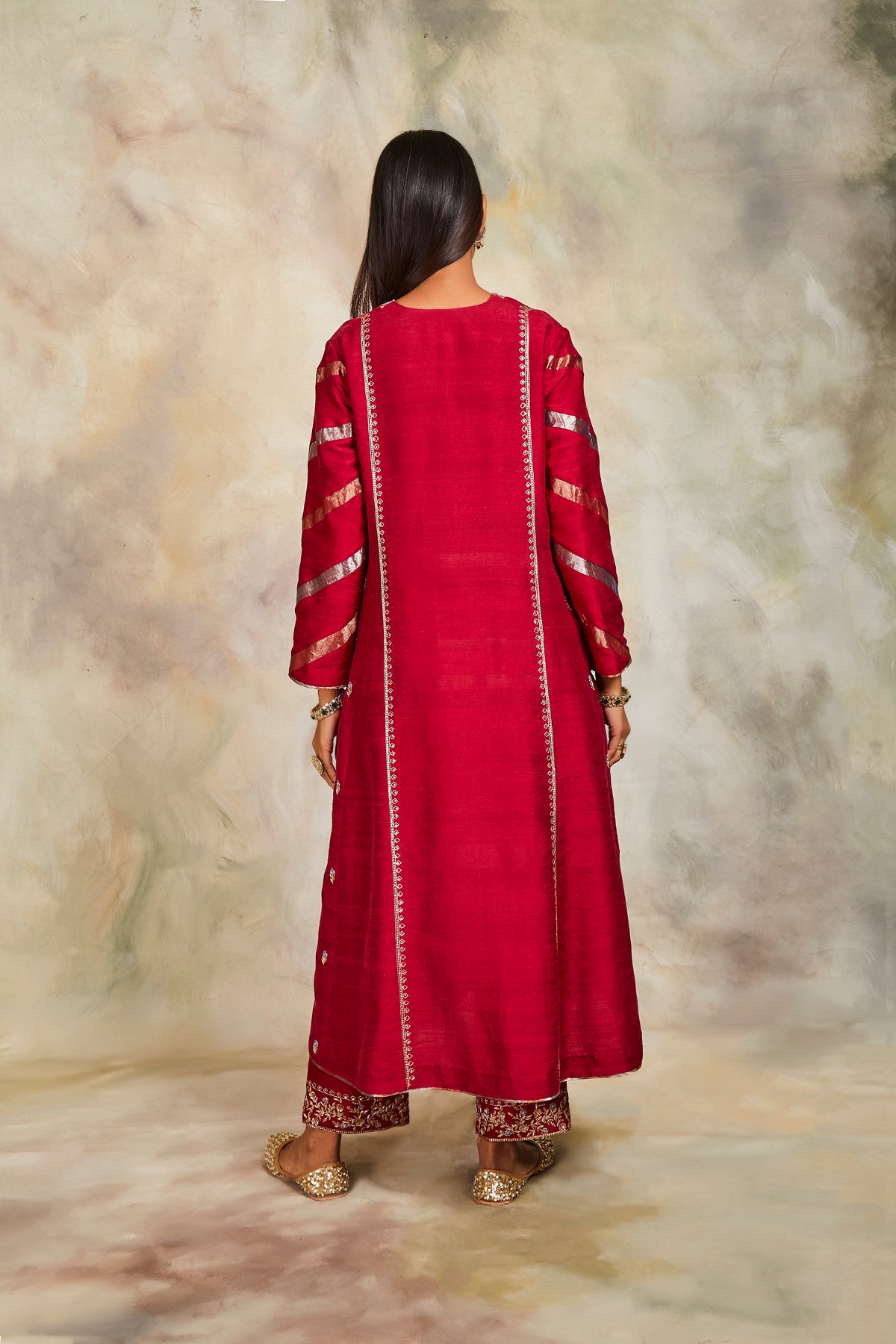 Maroon kurta set