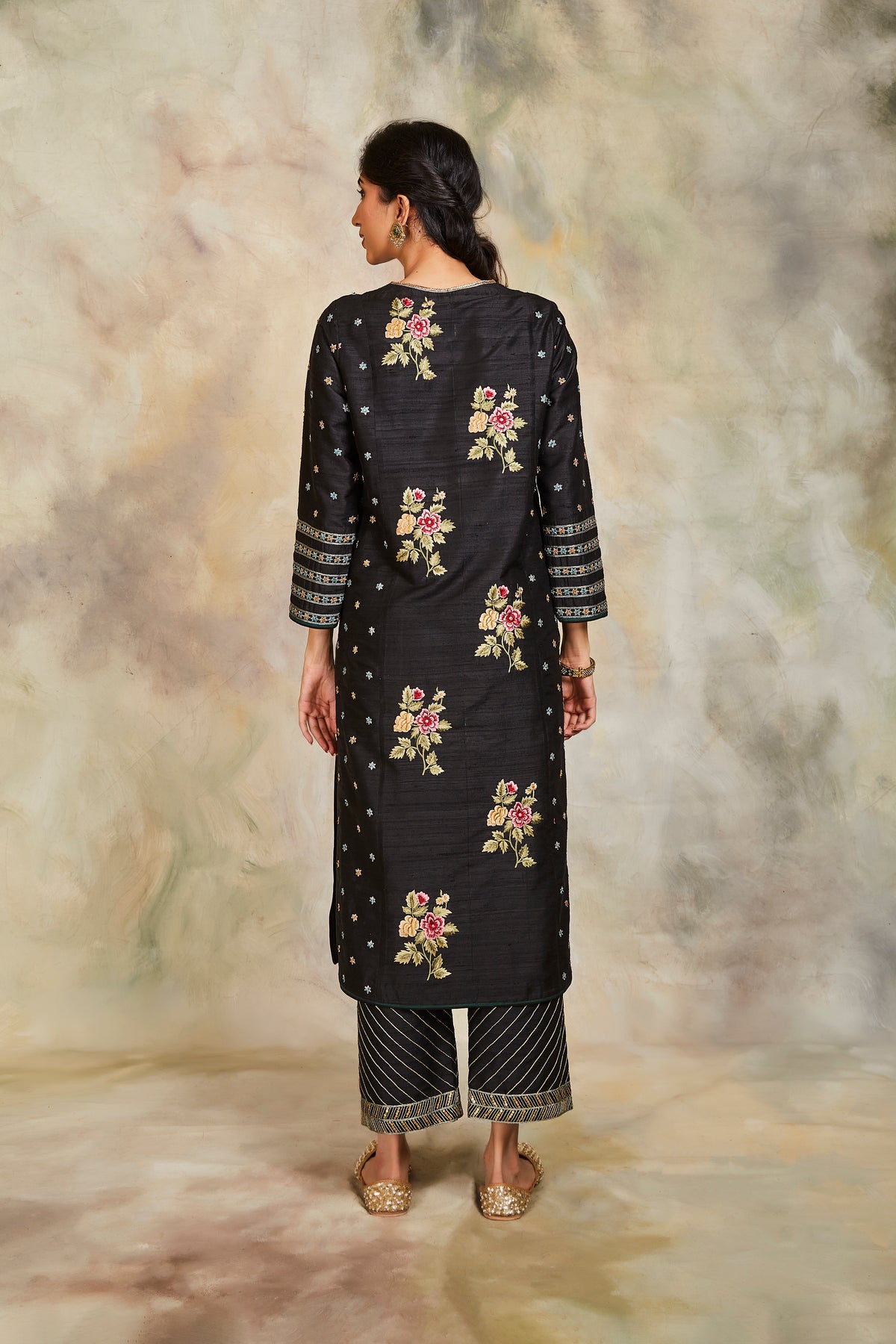 Black kurta set