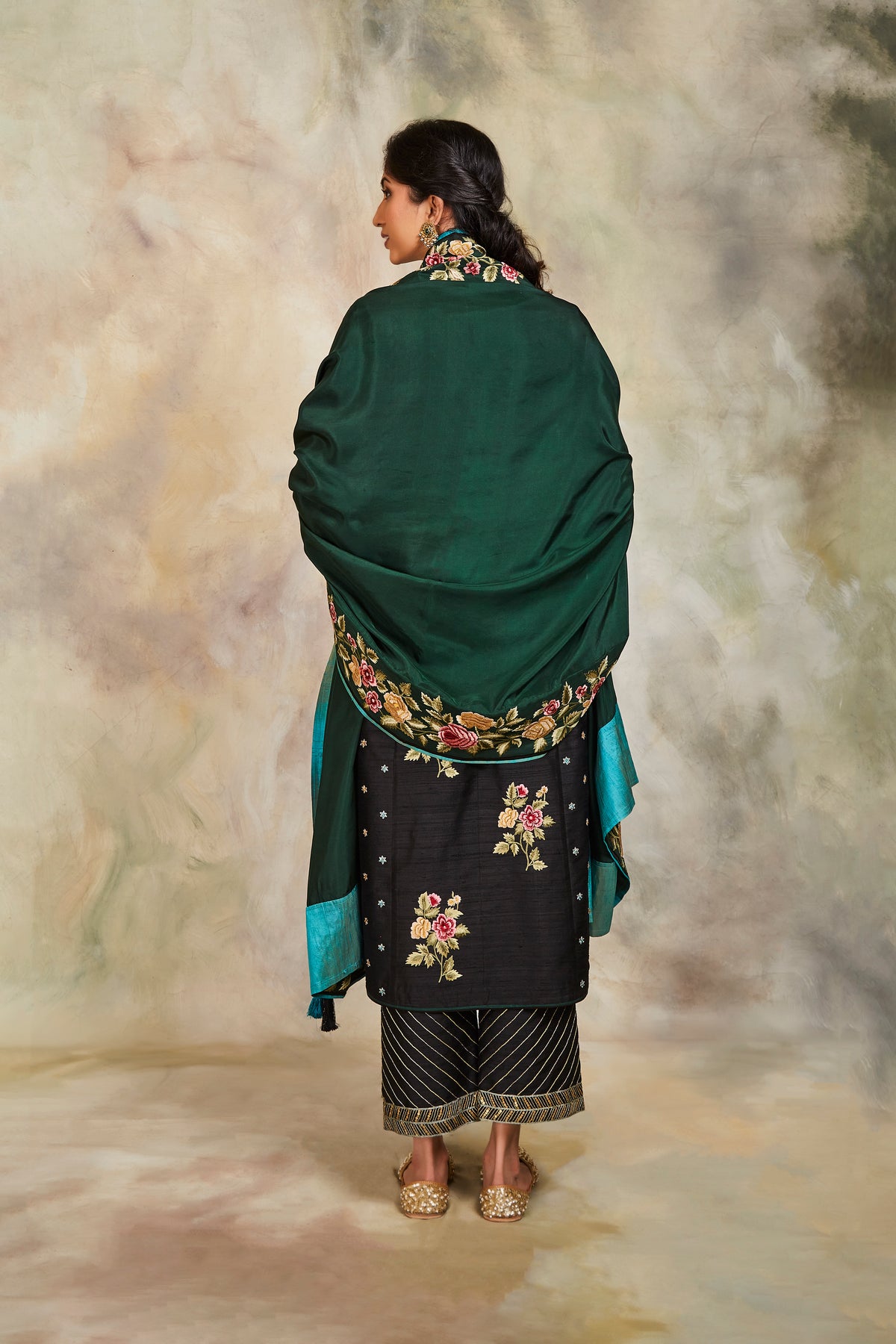Black kurta set
