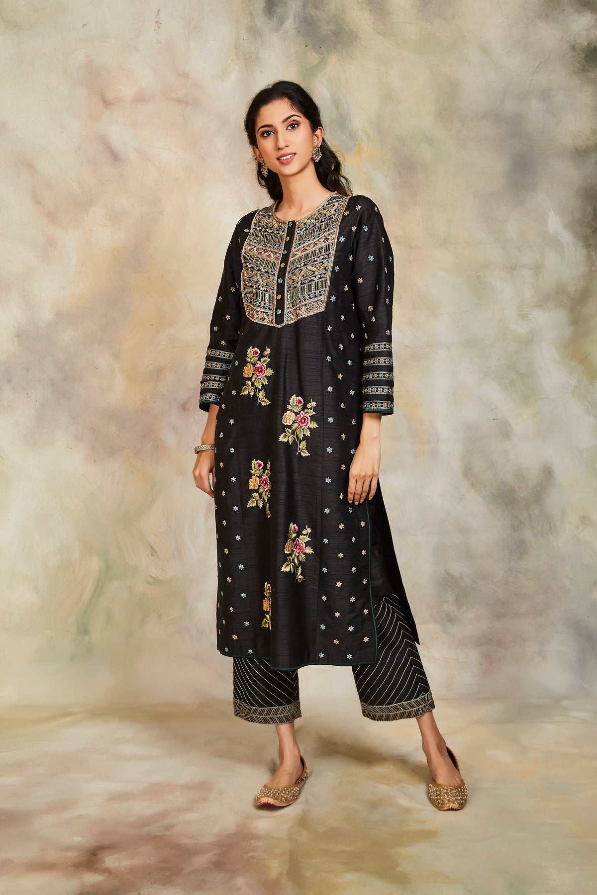 Black kurta set