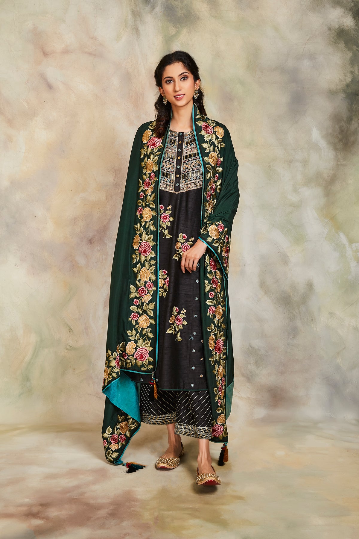 Black kurta set