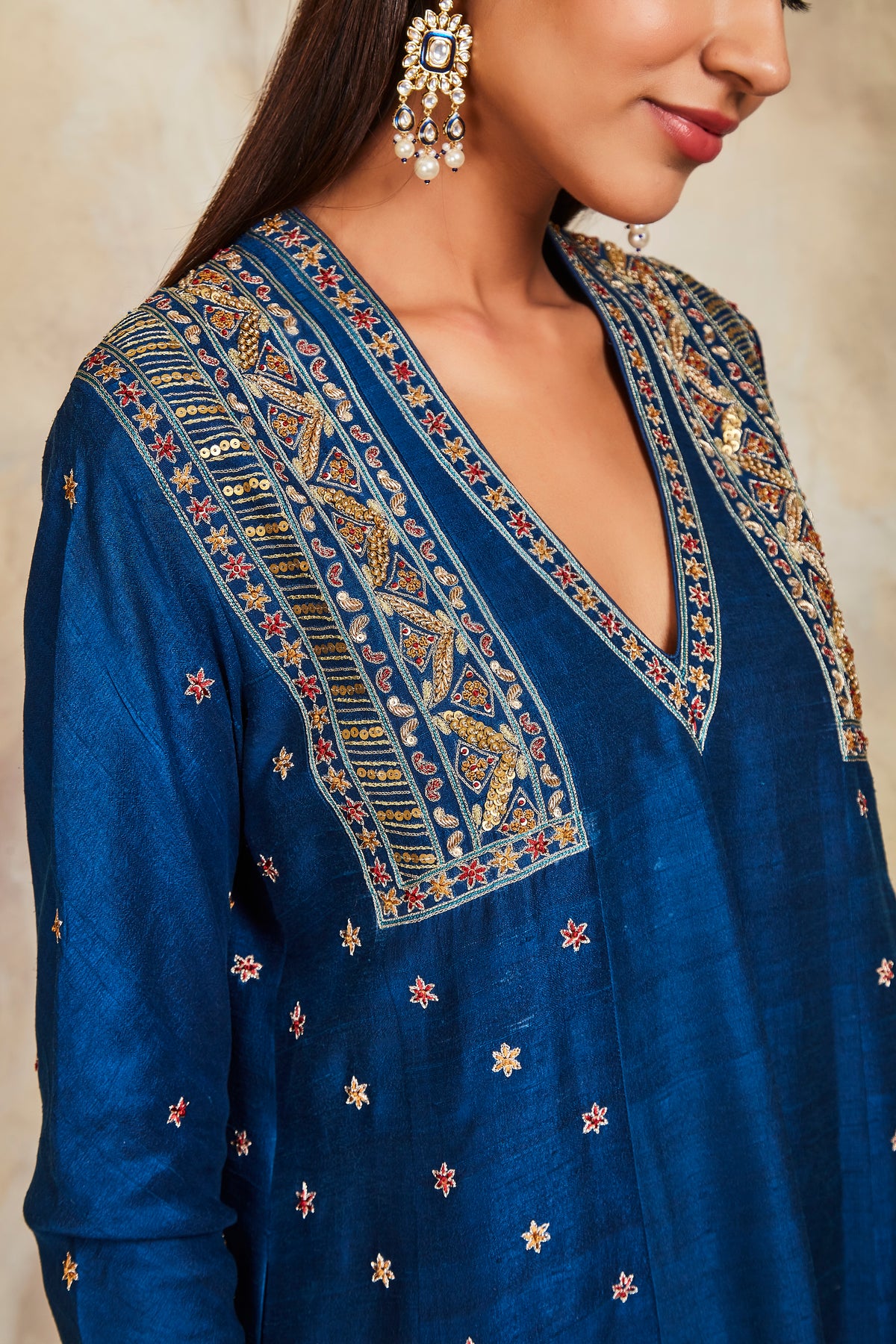 Blue kurta set