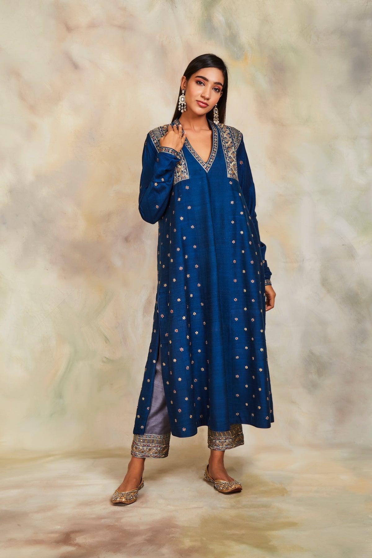 Blue kurta set