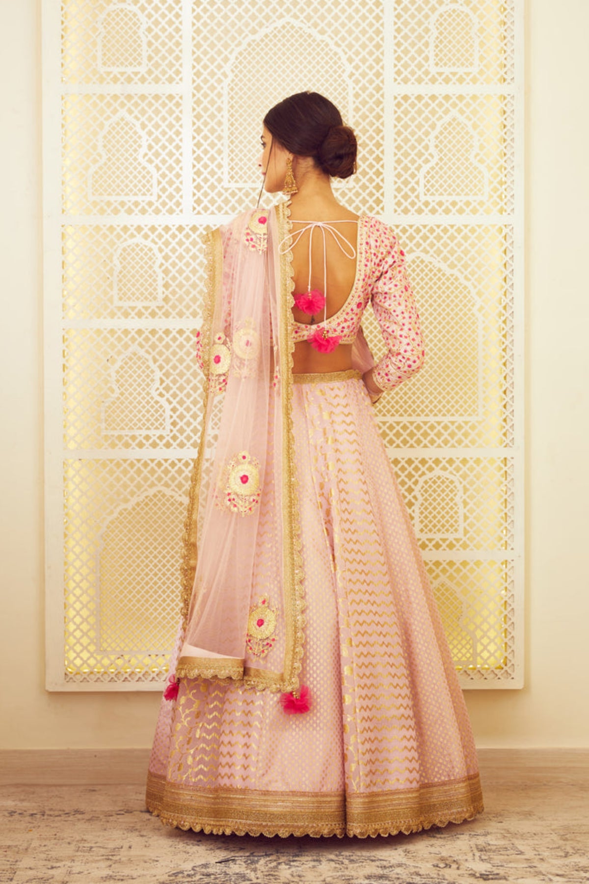 Light pink lehenga set