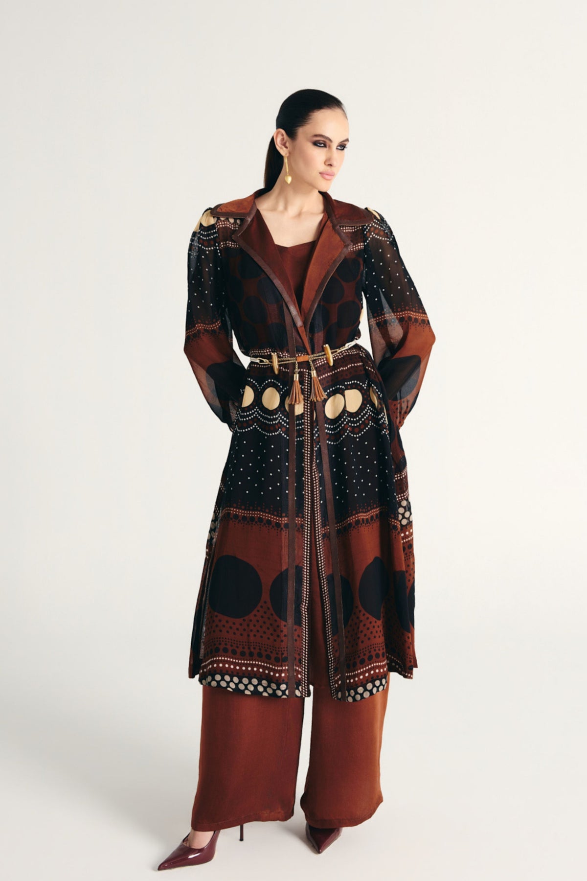 Ruwaida Trench Coat Set