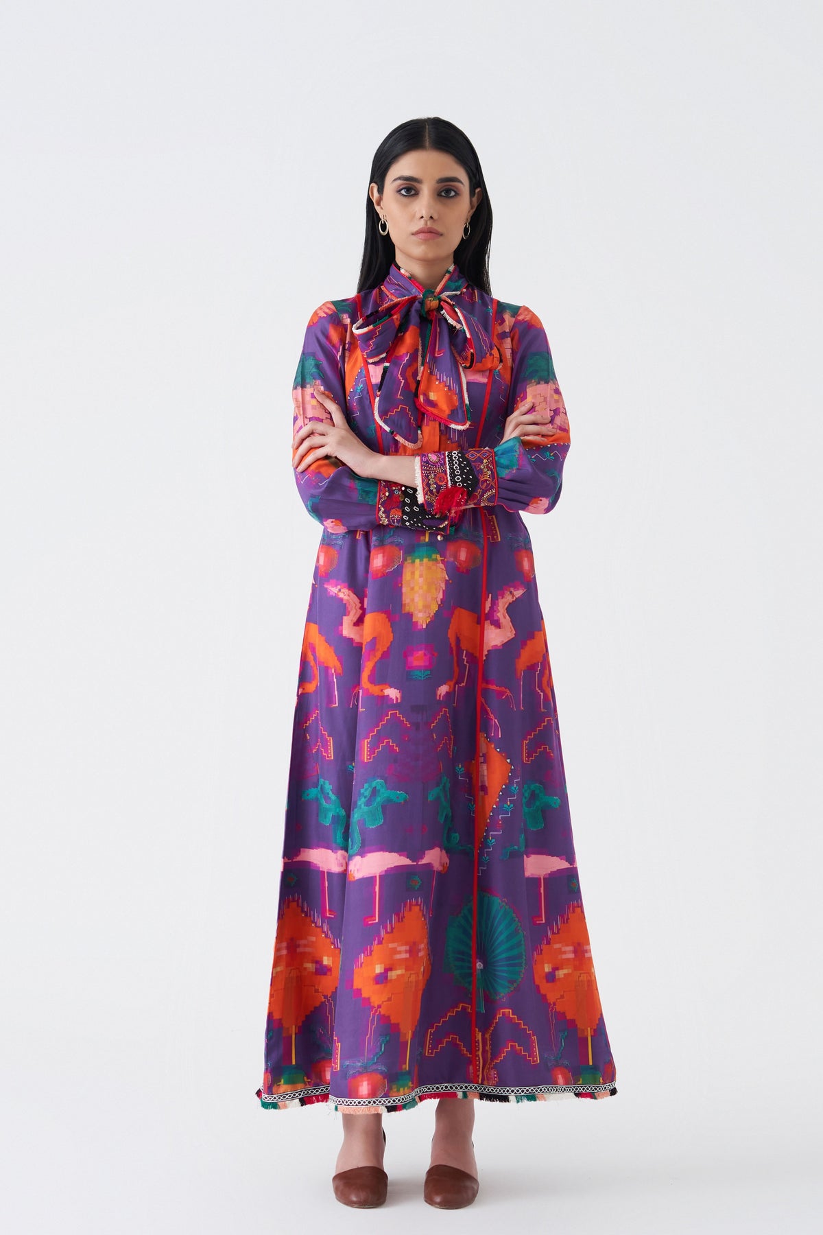 Silk Oaxaca Morado Dress