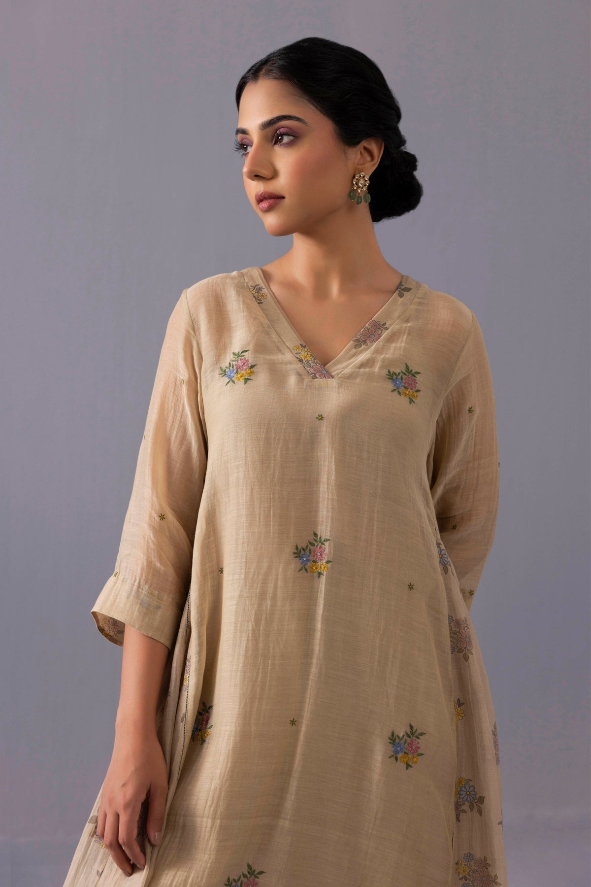 Sagarika Beige Kurta Set