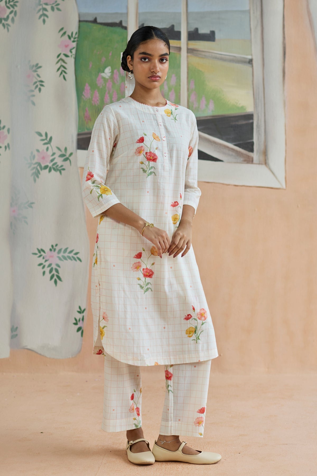 Poppy Long Kurta Set