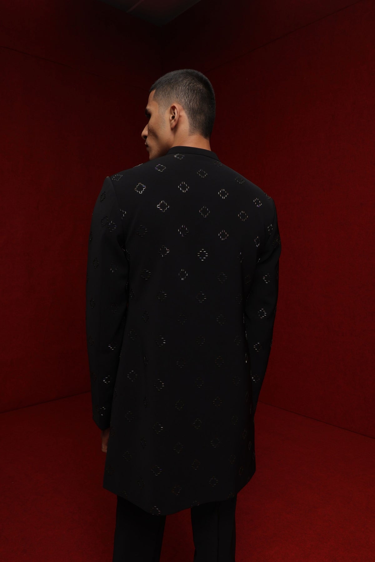 Bandhgala Set In Black