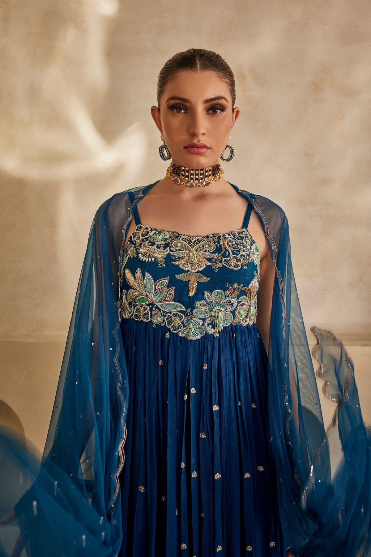 Neel Afreen Anarkali Set
