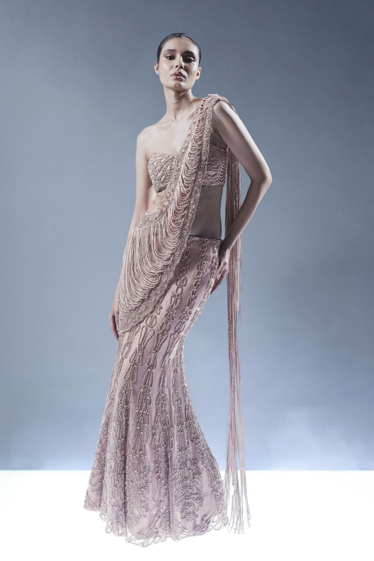 Shimmering Stillness Saree