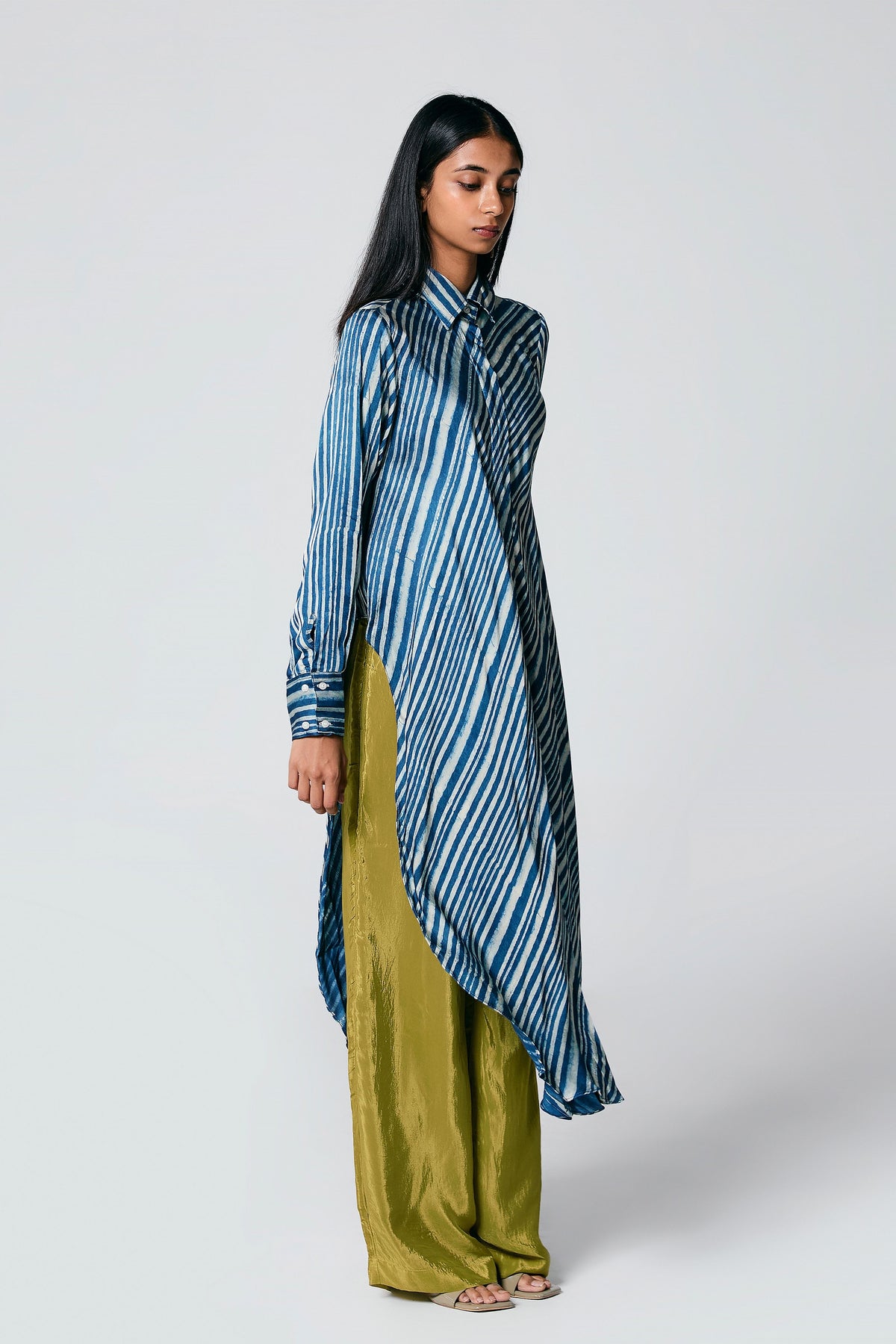 Blue Asymmetrical Co-ord Set