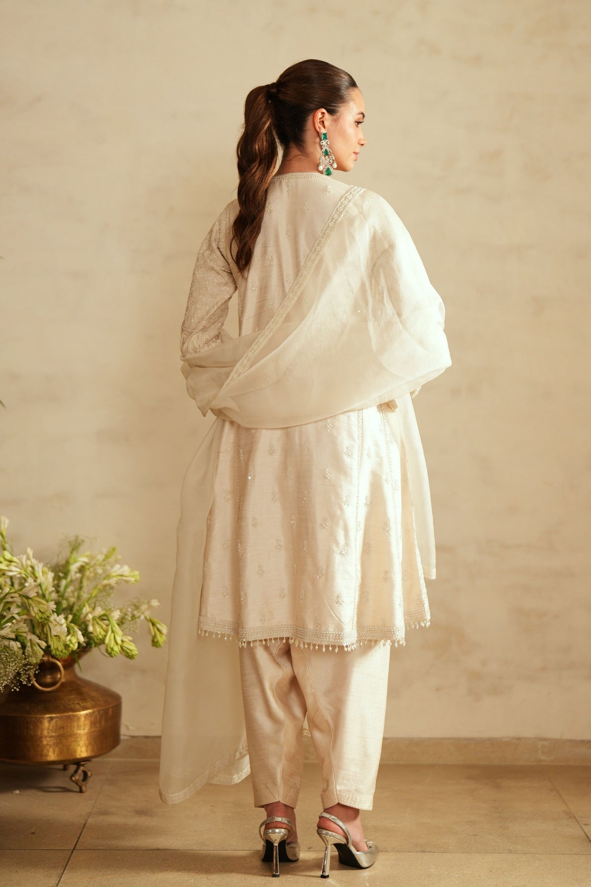 Ivory Salwar Set