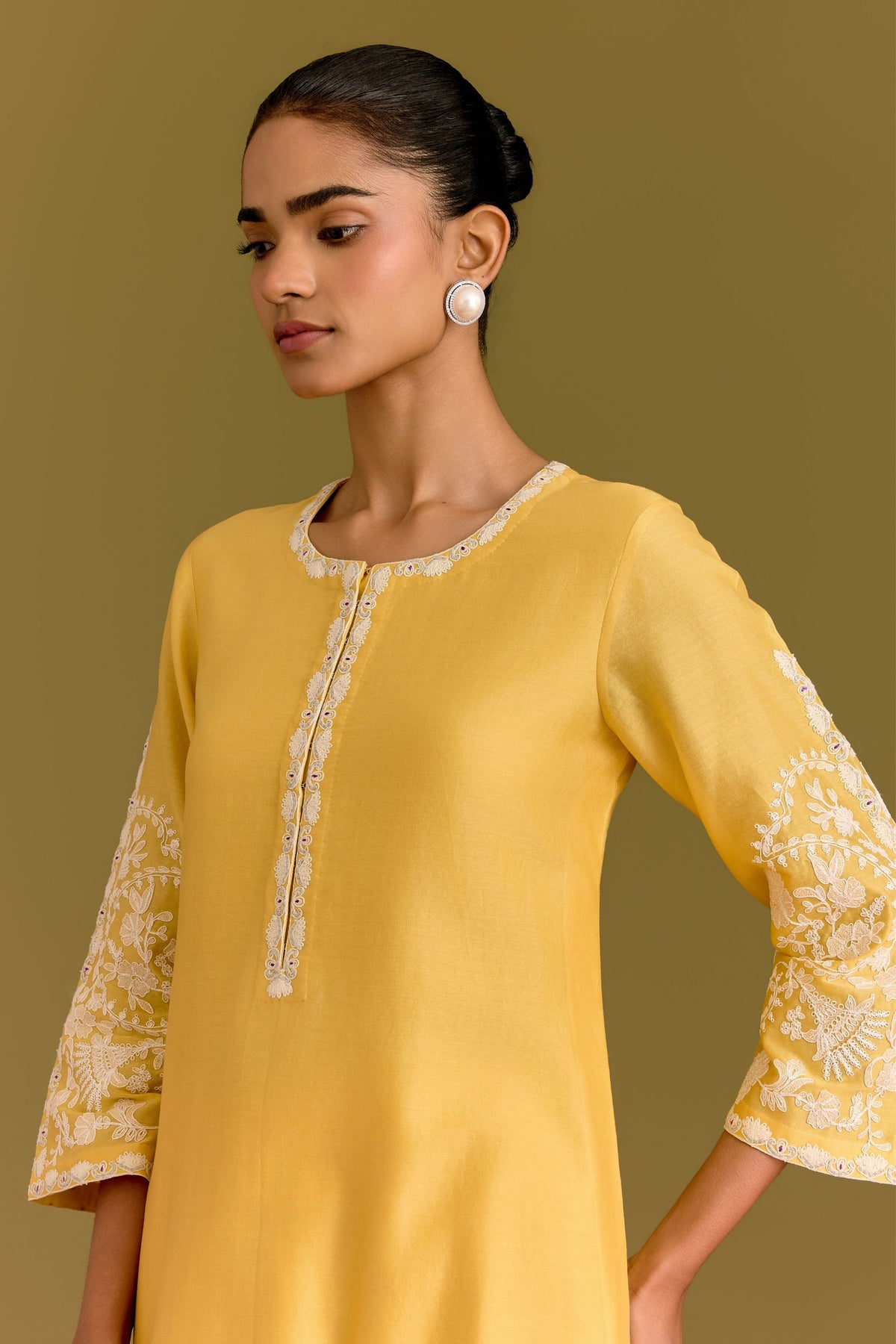 Yellow Dori Kurta Set