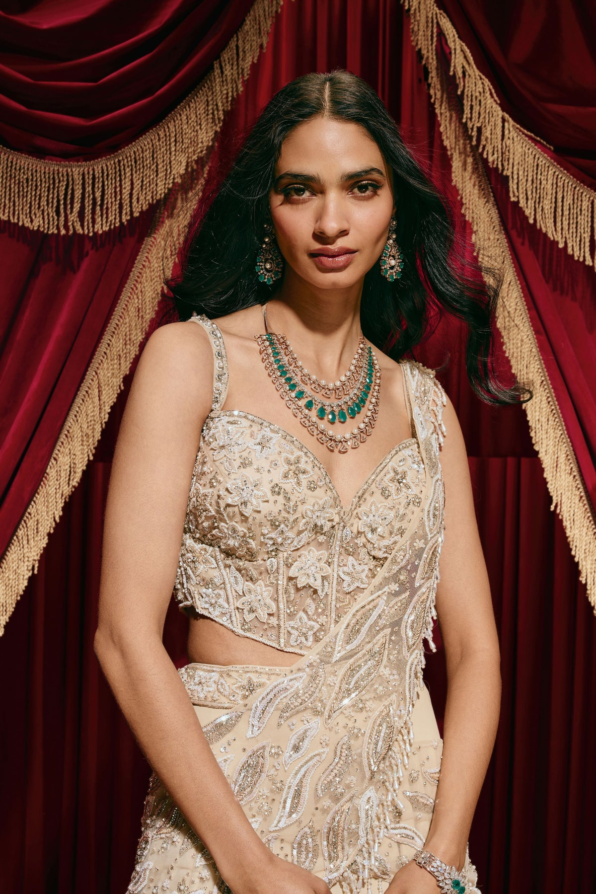 Lizzie Ivory Lehenga Set