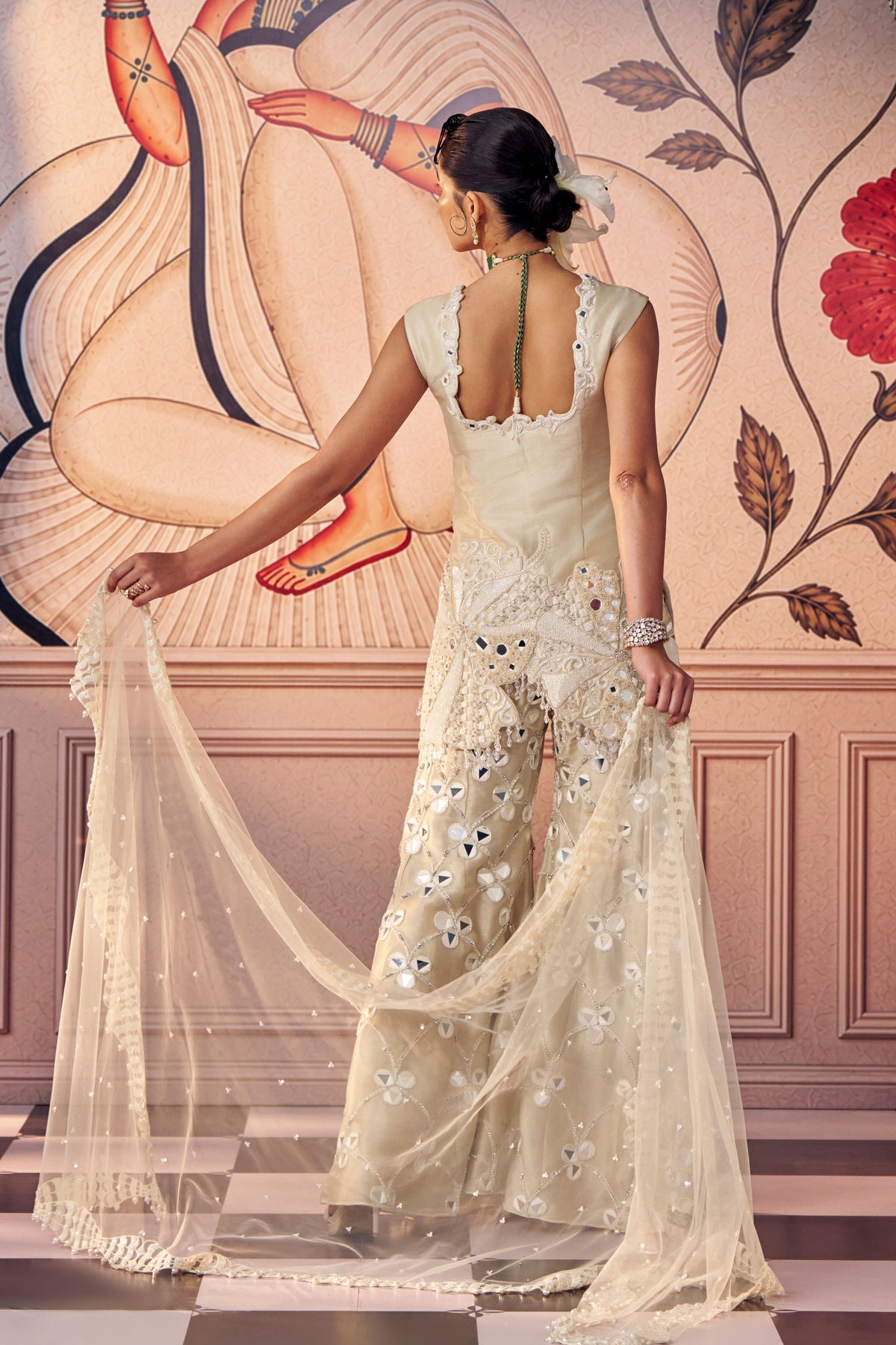 Ivory Sharara Set