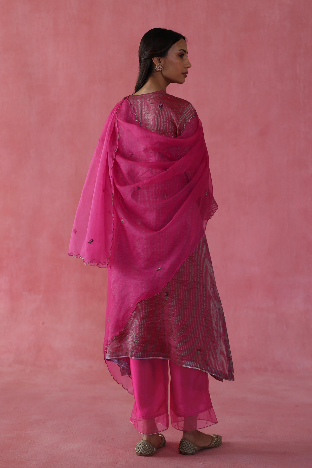 Fuschia Shakkar Kurta Set