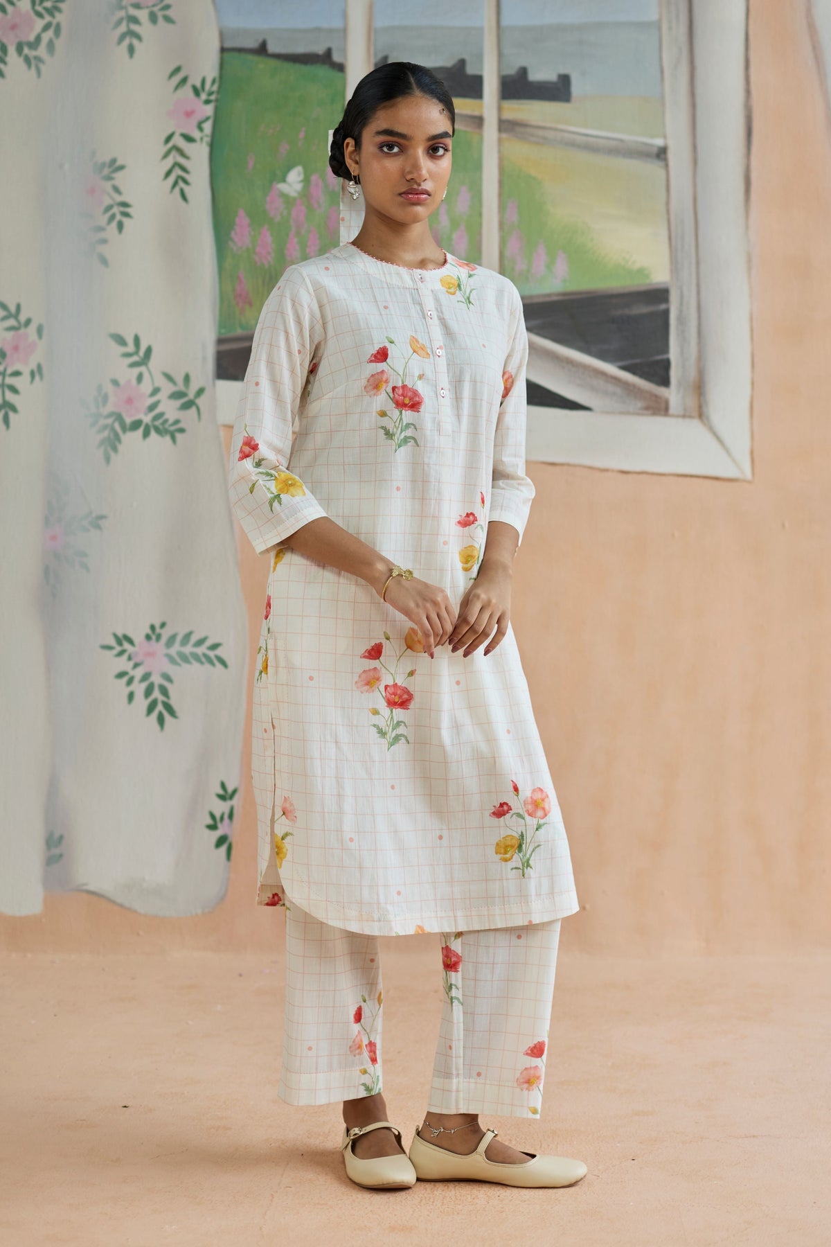 Poppy Long Kurta Set