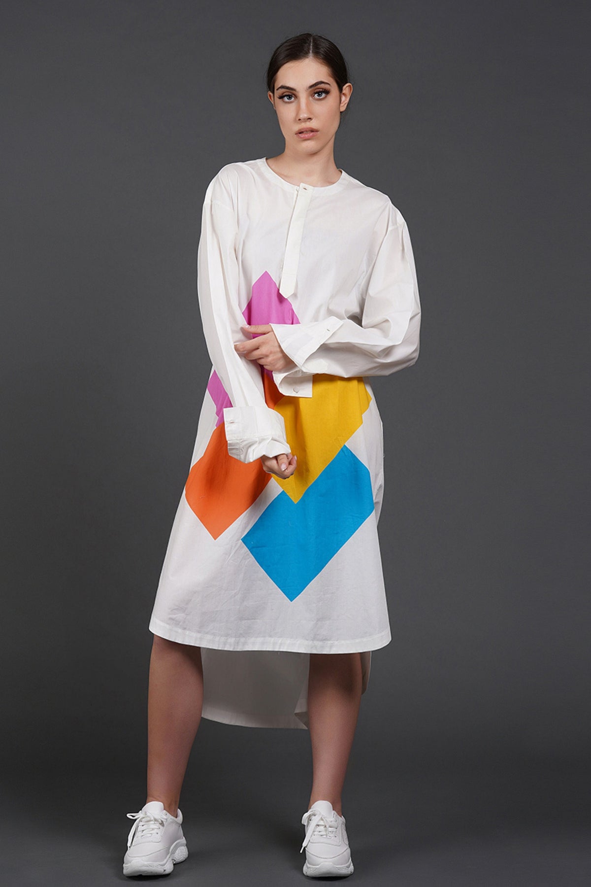 Offwhite Digtal Print Dress