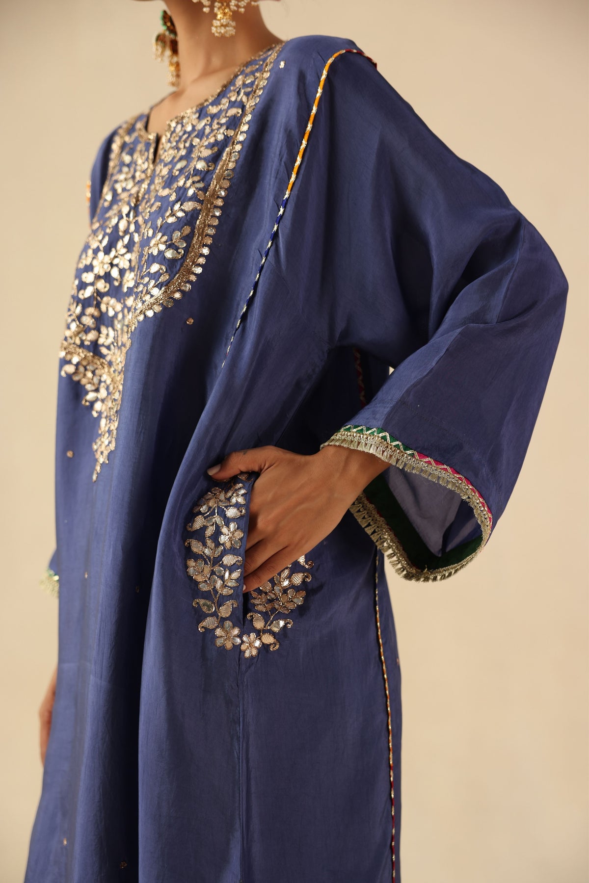 Ink Blue Parizad Kurta Set