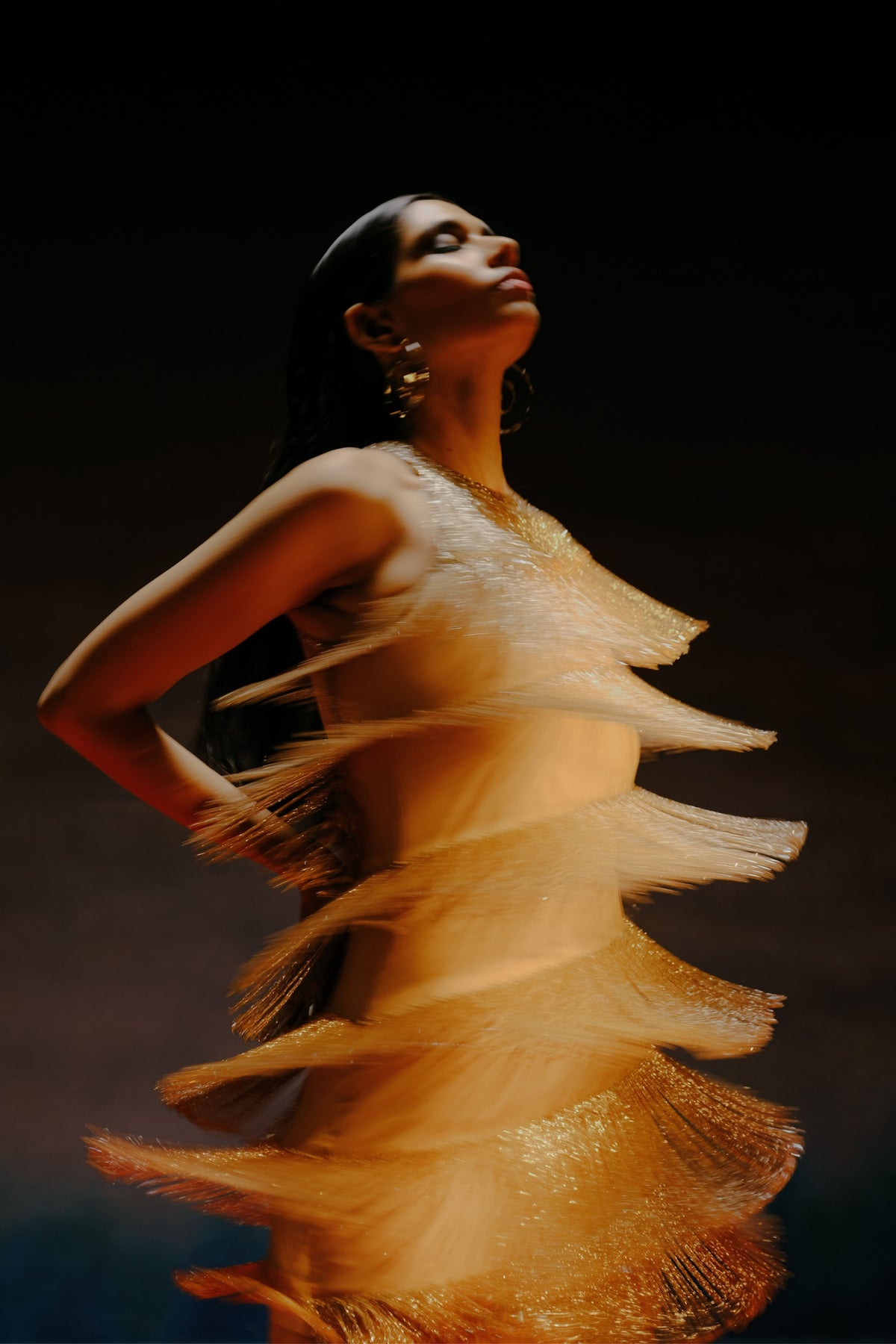 Rose Gold Tassled Dress