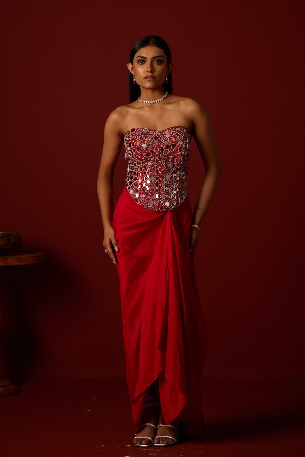 Mirrorwork Skirt Set