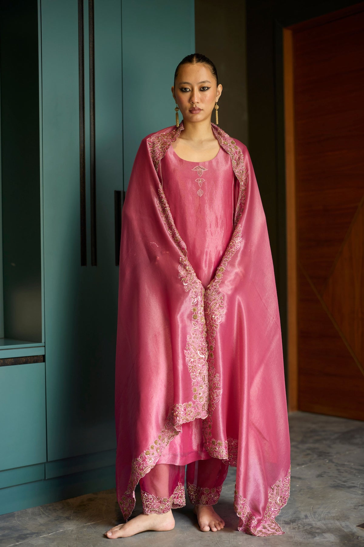 Pink Dhara Kurta Set