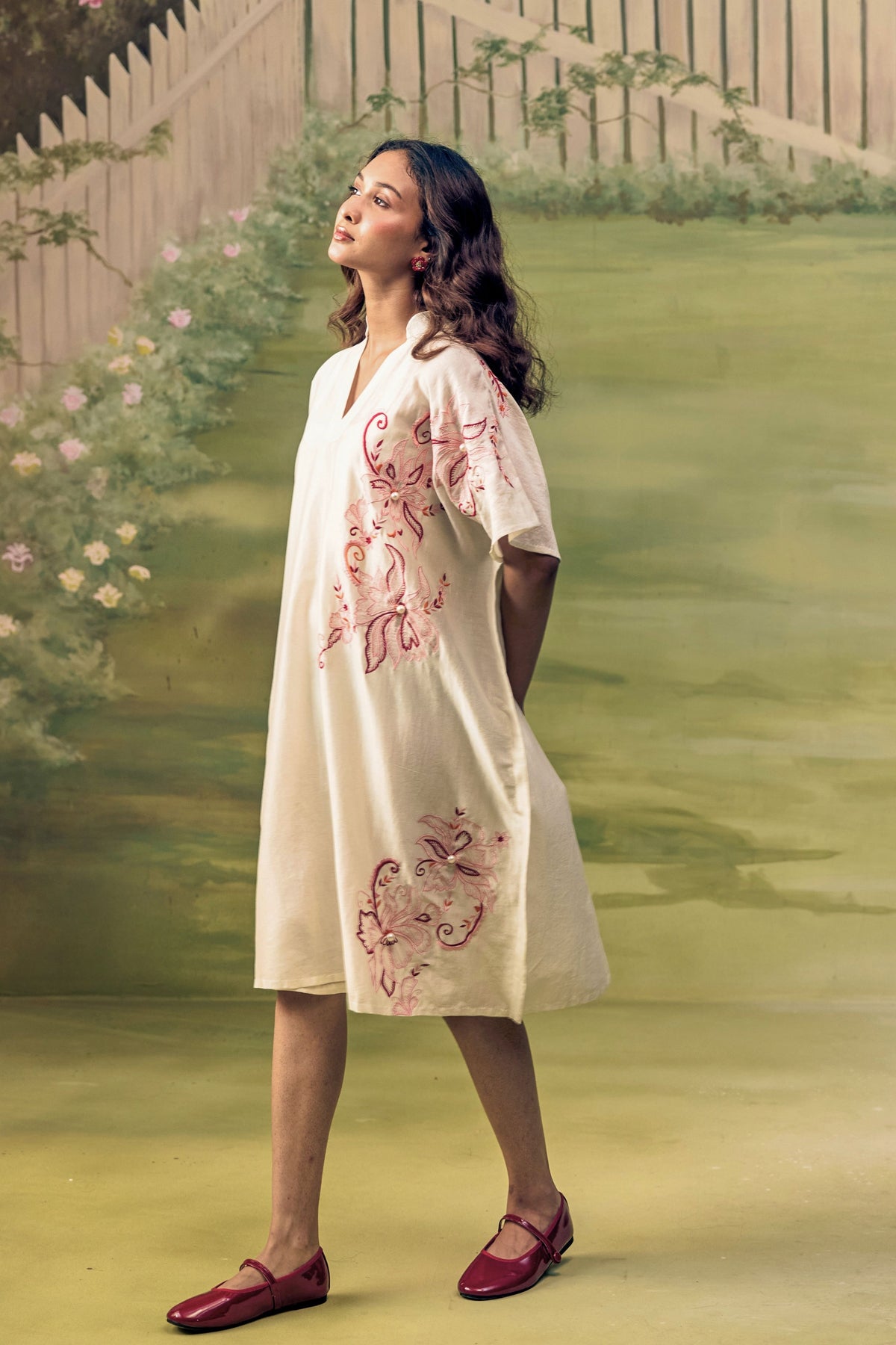Coral Reverie Flow Dress