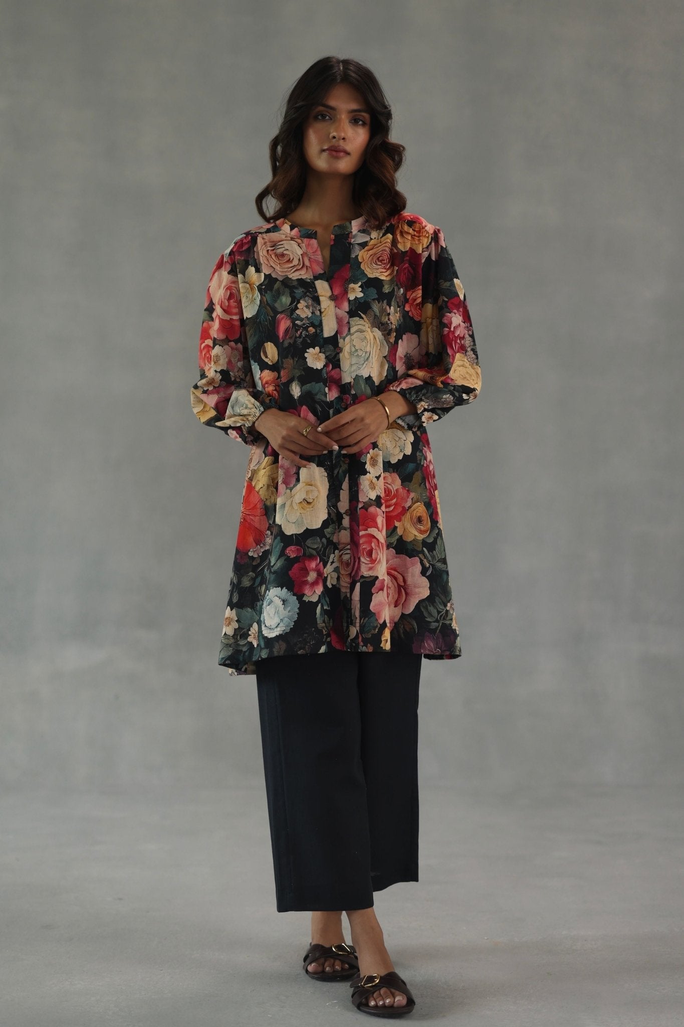 Rose Dusk Tunic Set - Roza Pret - Elahe