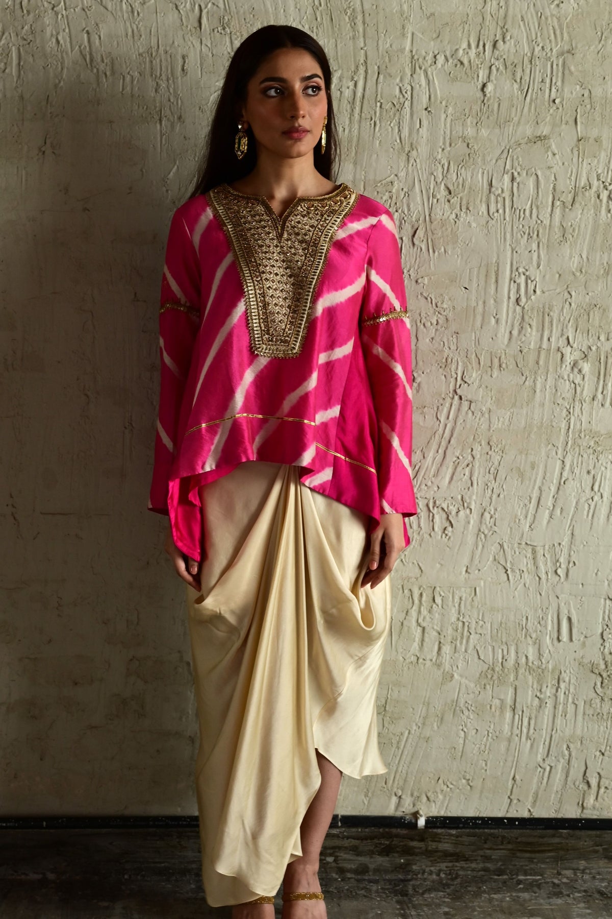 Pink Leheriya Shabana Set