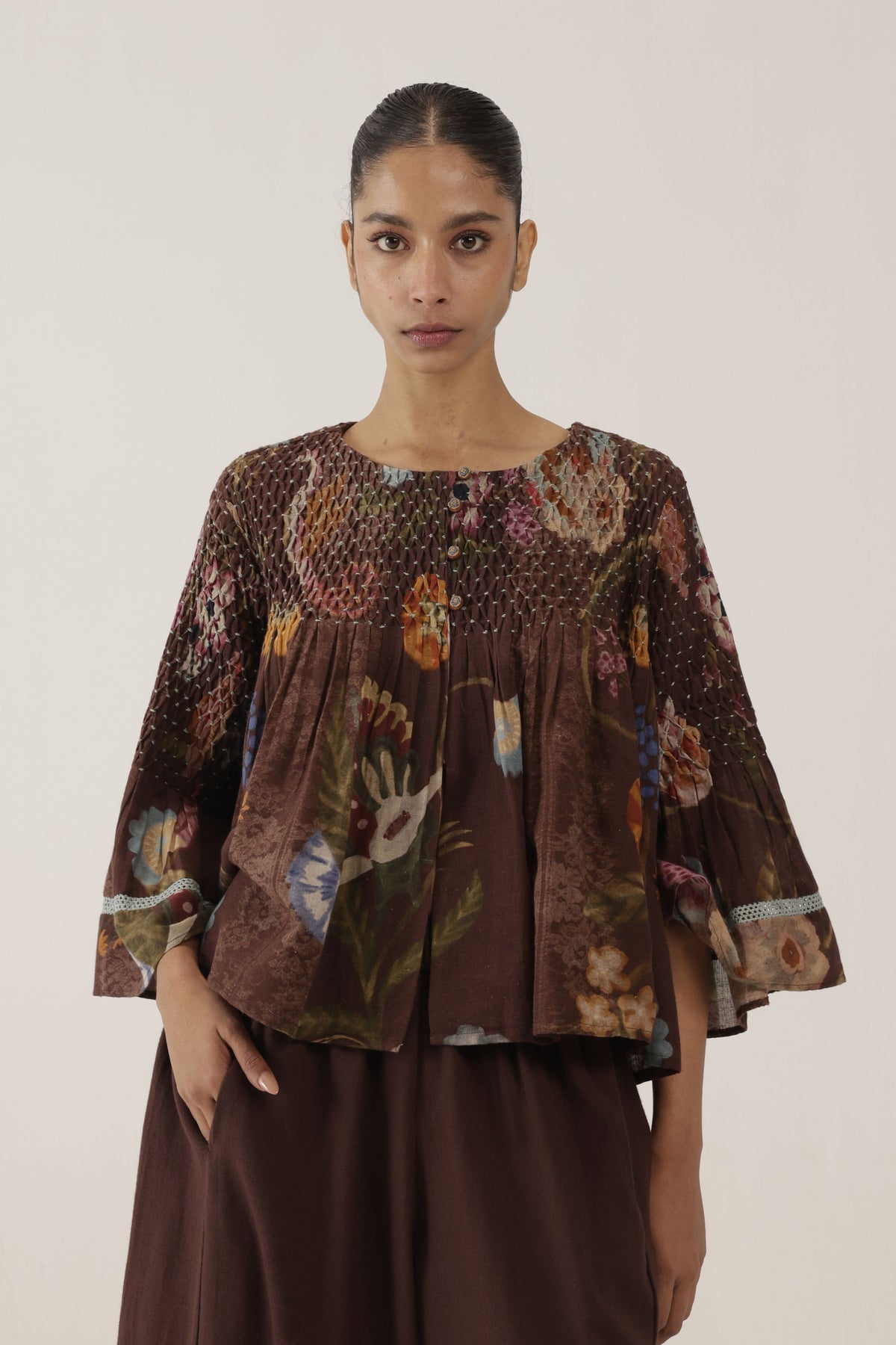 Louie Brown Top