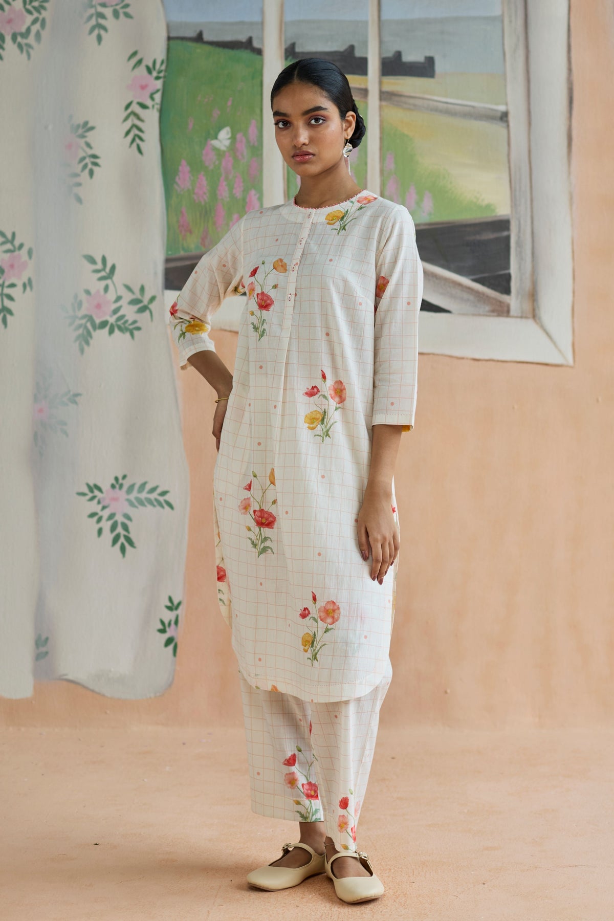 Poppy Long Kurta Set