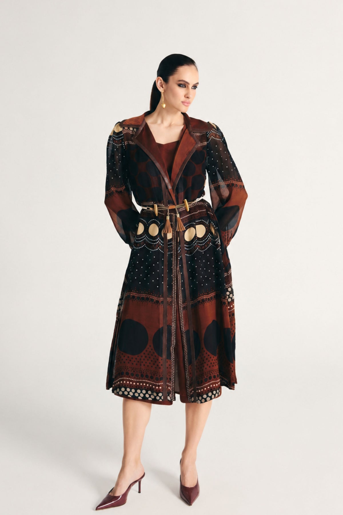 Muneera Trench Coat Set