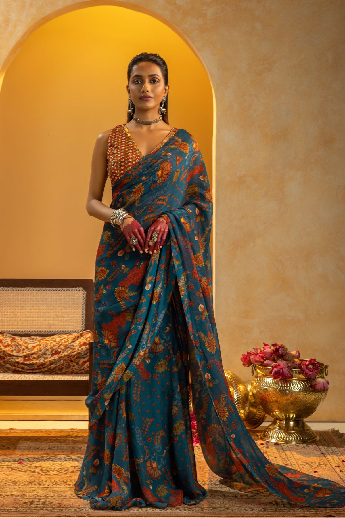 Rangtara Pre-Stitched Saree Set