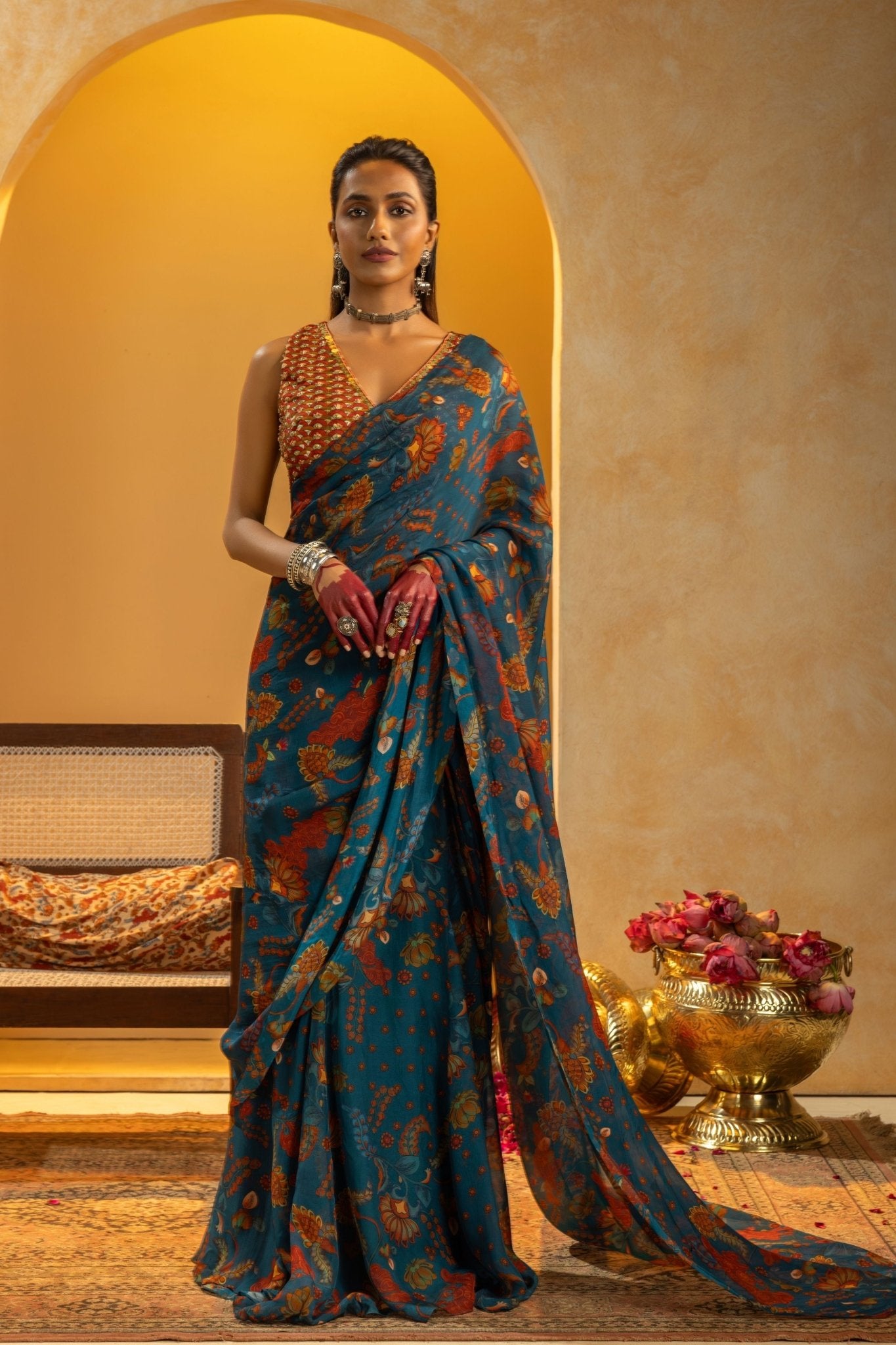 Rangtara Pre - Stitched Saree Set - Sougat Paul - Elahe