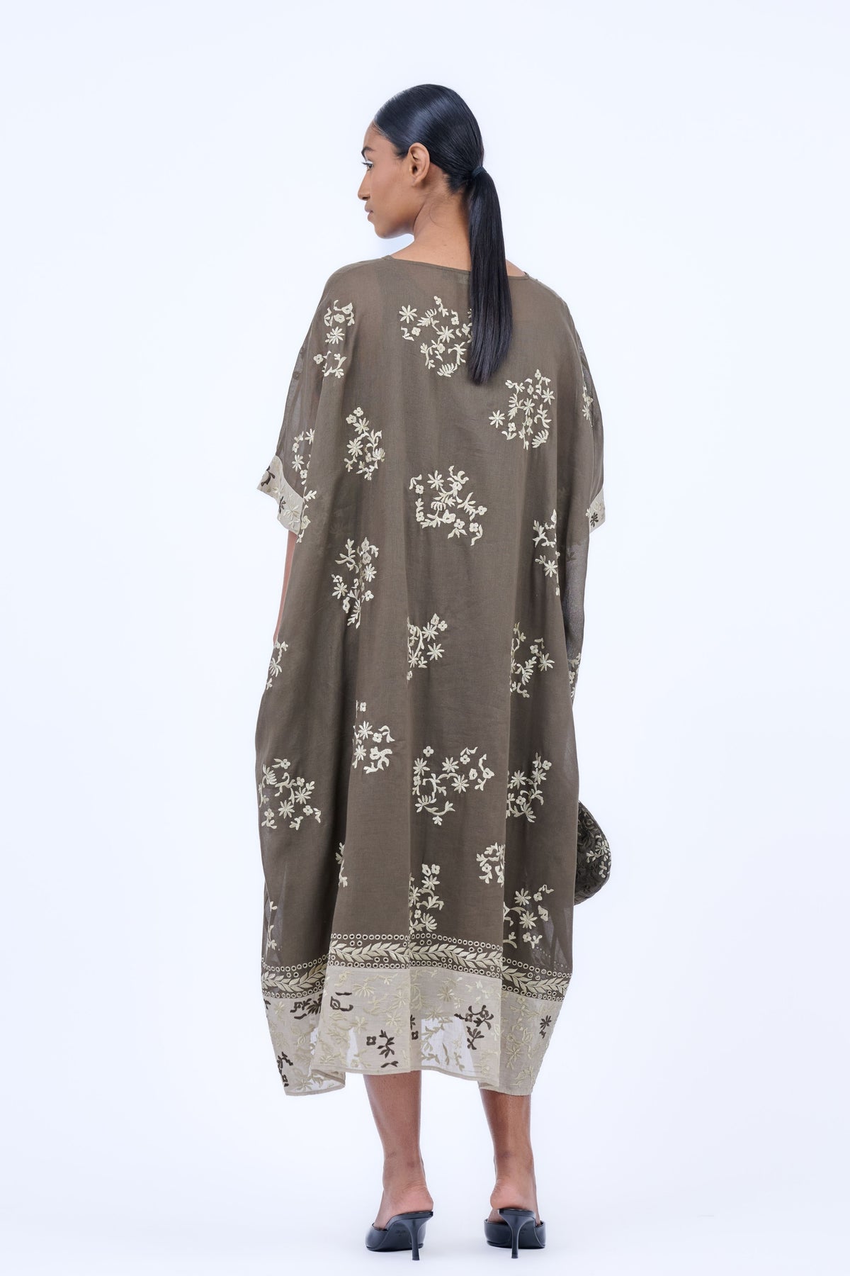 Khaki Natural Kaftan